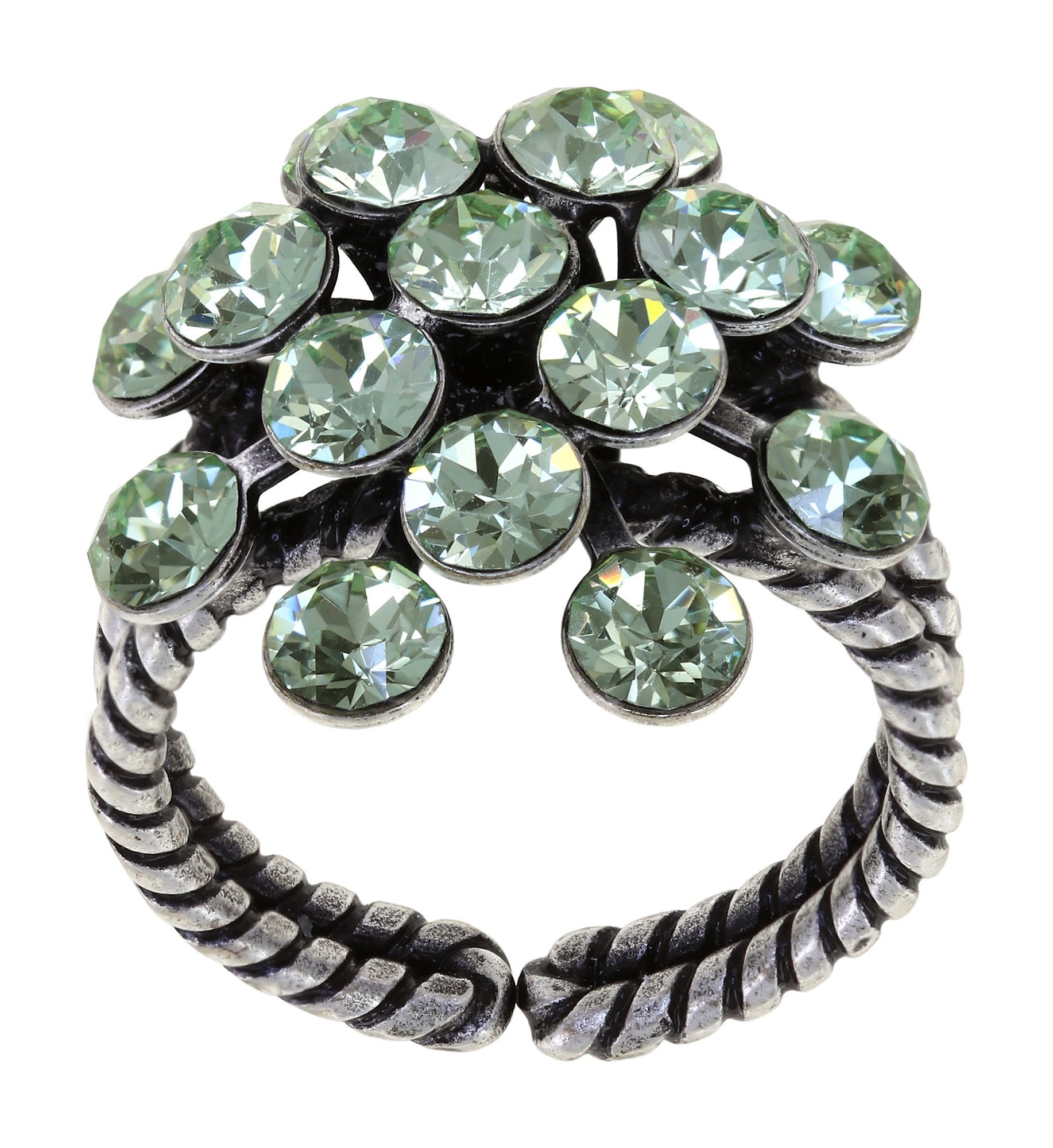 Bild für Ring Magic Fireball Hellgrün Chrysolit Classic Size (21mm Ø)