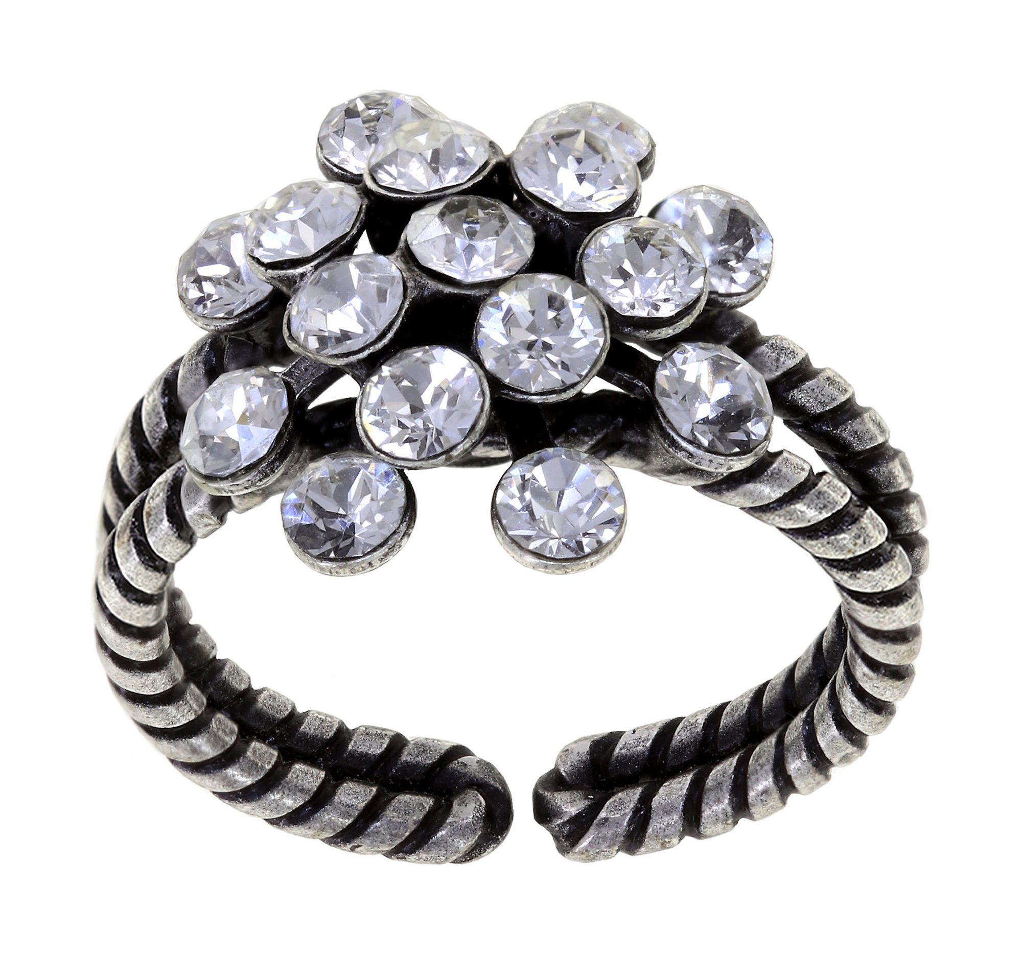 image pour Anneau Magic Fireball Blanc crystal mini