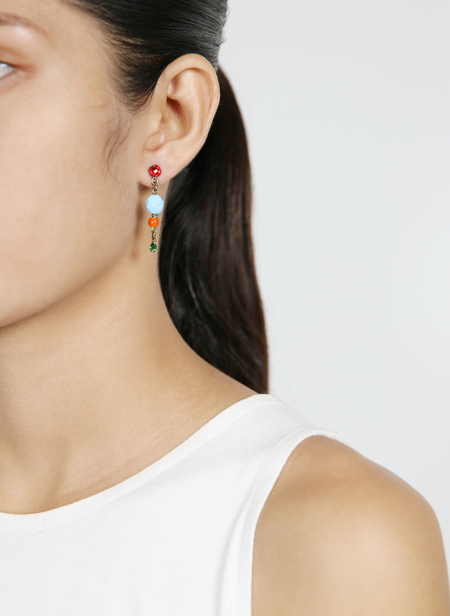 Bild für Ohrstecker baumelnd Petit Glamour d´Afrique Multi Melon Blue Multi 