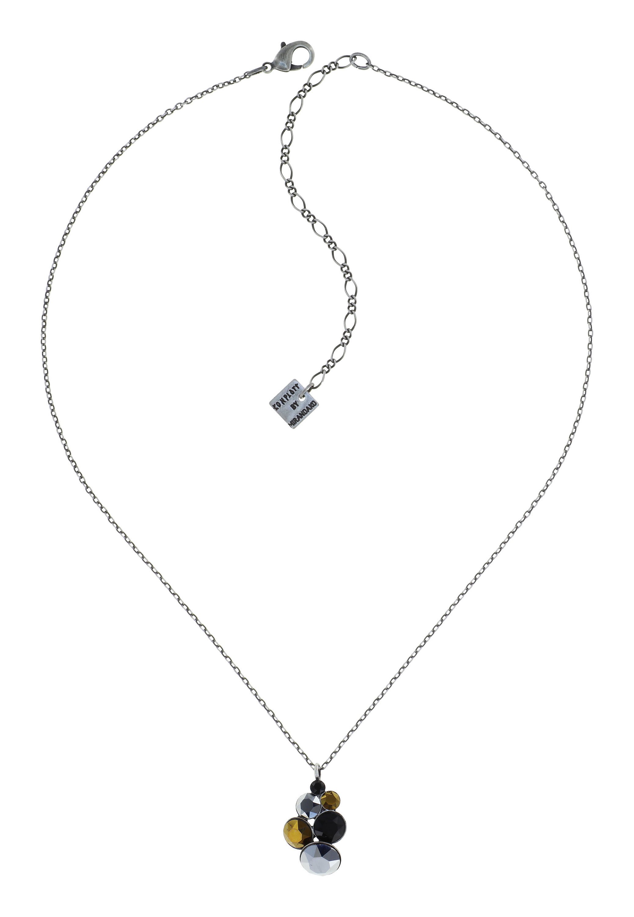 image pour Collier pendant Petit Glamour Météore black/brown 