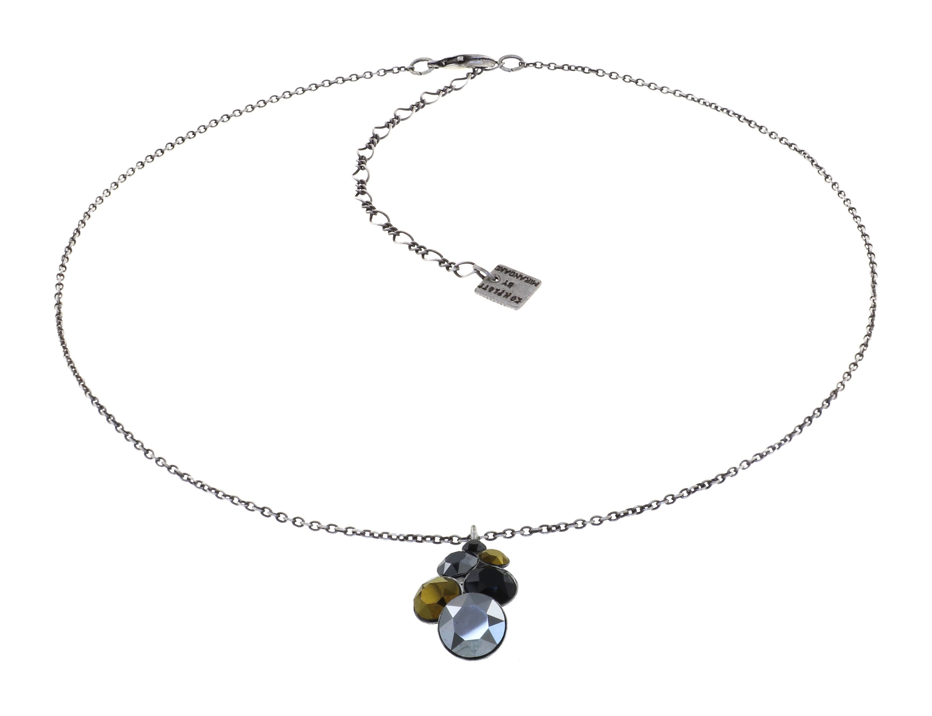 image pour Collier pendant Petit Glamour Météore black/brown 