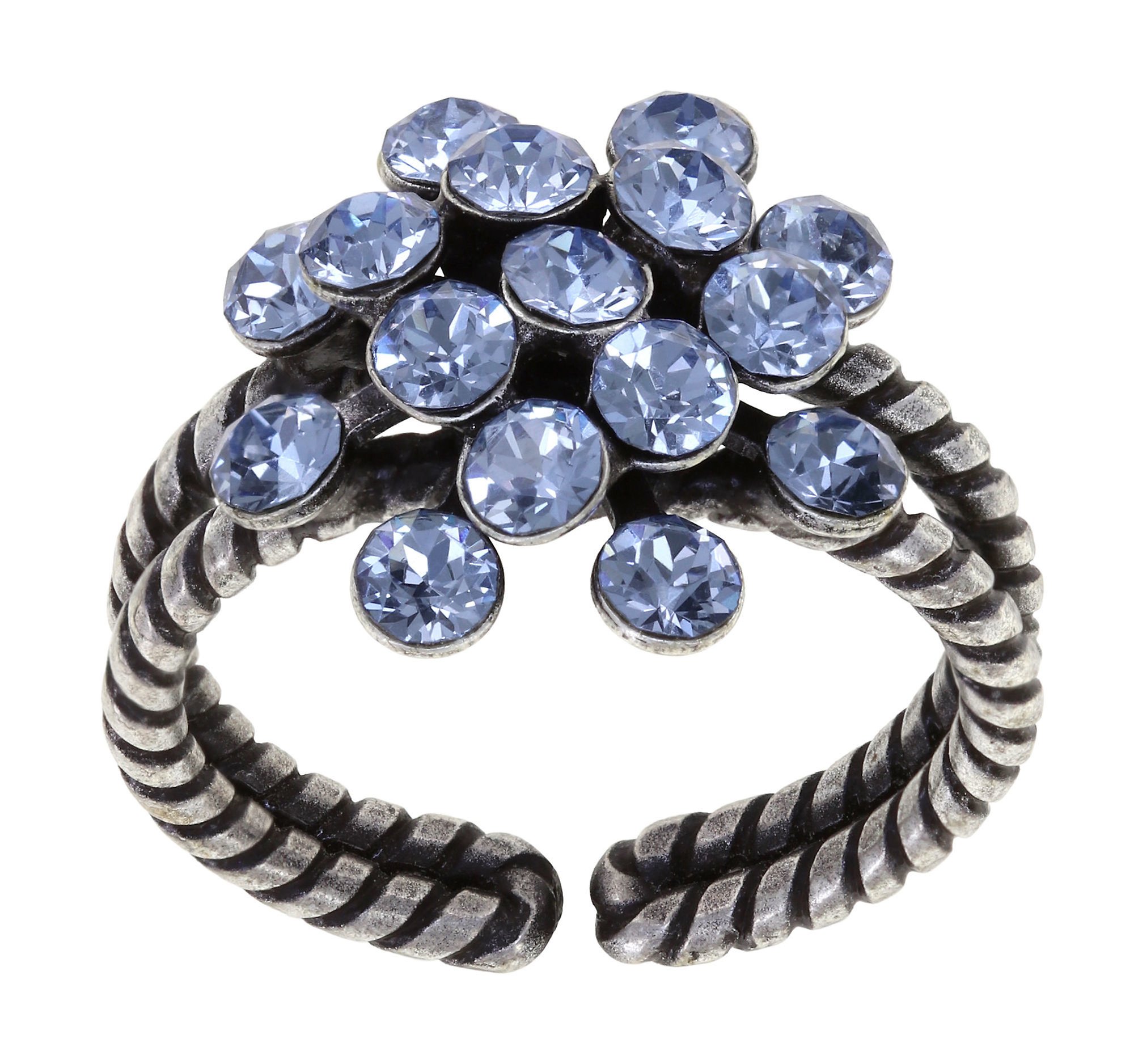 Bild für Ring Magic Fireball Hellblau Hell-Saphir mini