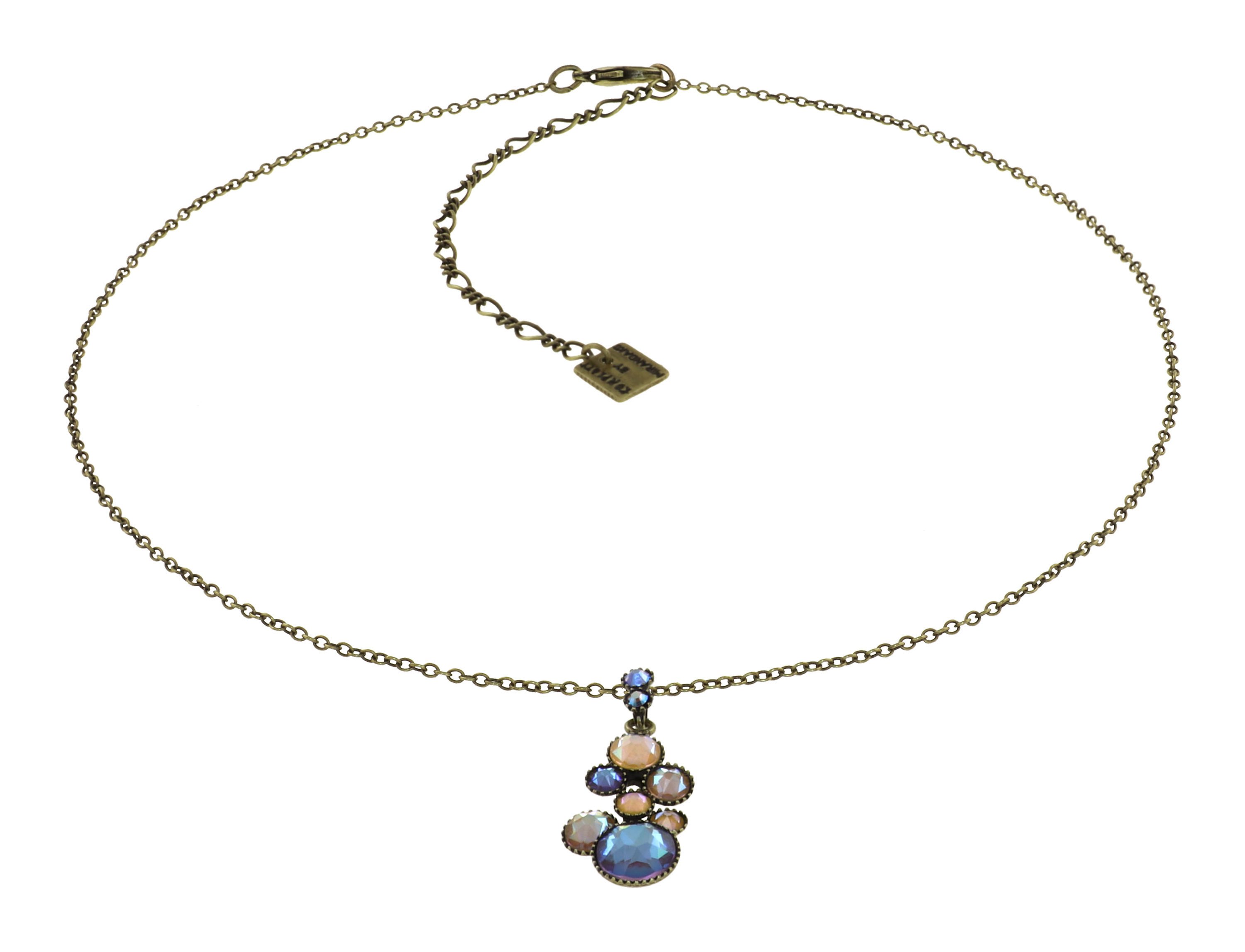 image pour Collier pendant Water Cascade Plage Mer Soleil blue/brown 