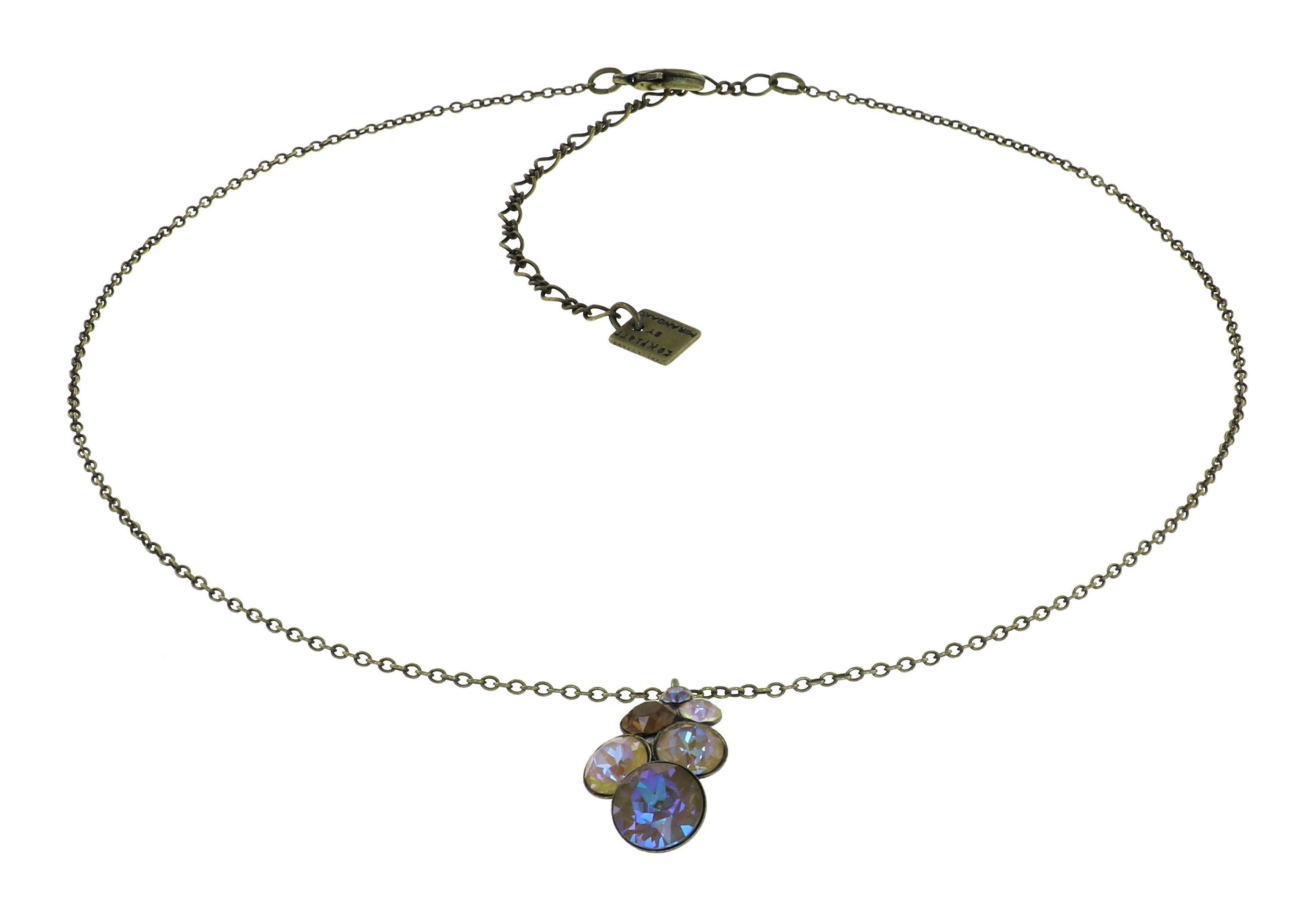 Bild für Halskette mit Anhänger Petit Glamour Strand Meer Sonne Blau / braun 