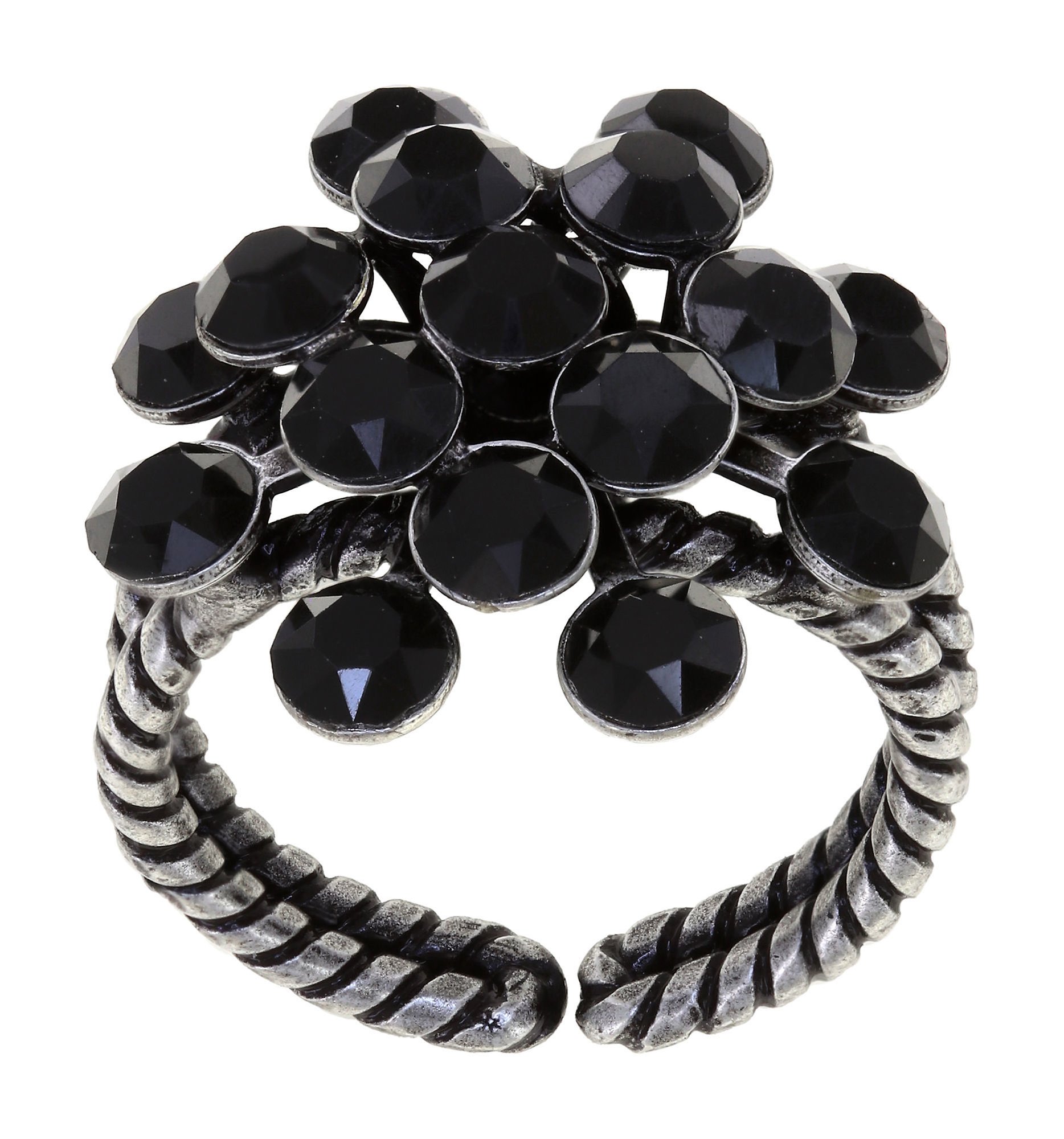 image for Ring Magic Fireball Black jet Classic Size (21mm Ø)