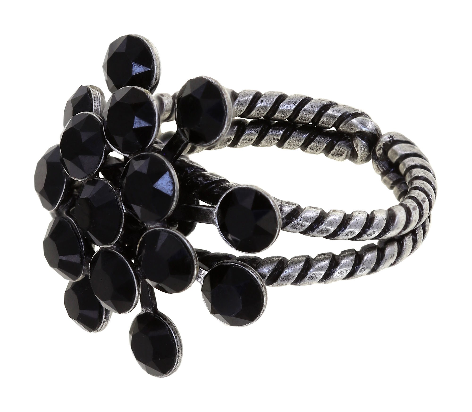 image for Ring Magic Fireball Black jet Classic Size (21mm Ø)