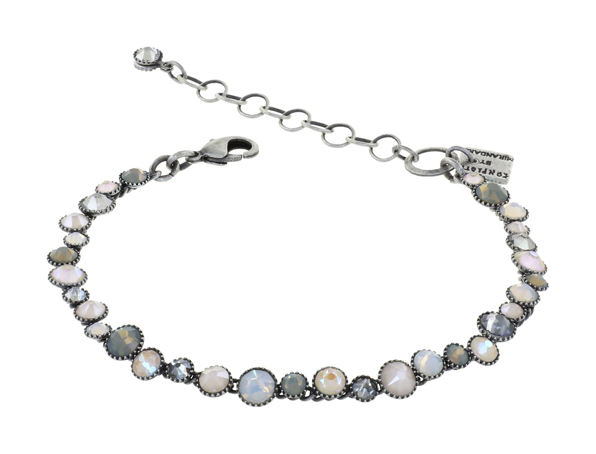 image for Bracelet Water Cascade Stone White white 