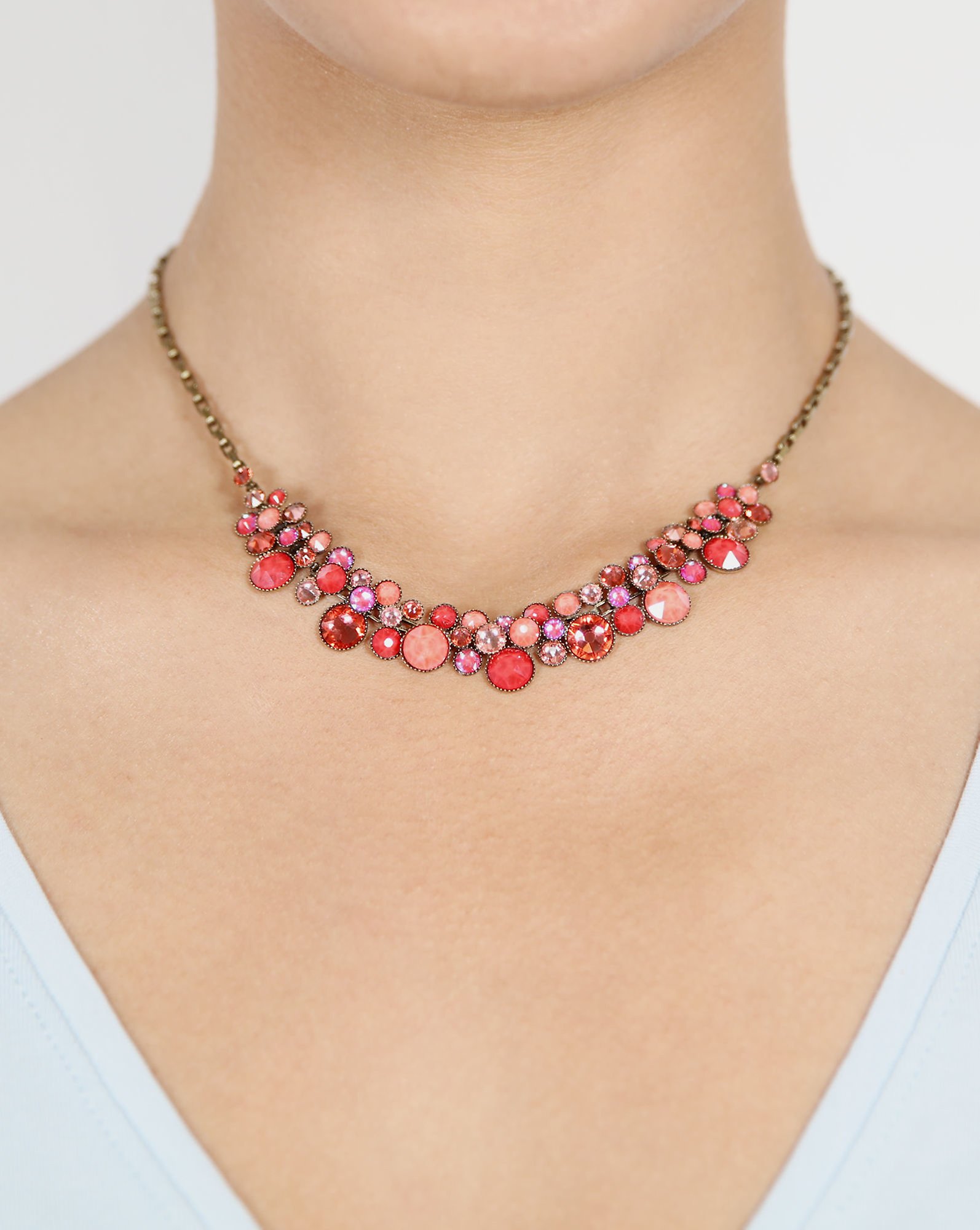 image pour Collier Water Cascade Sorbet Fraise coralline 