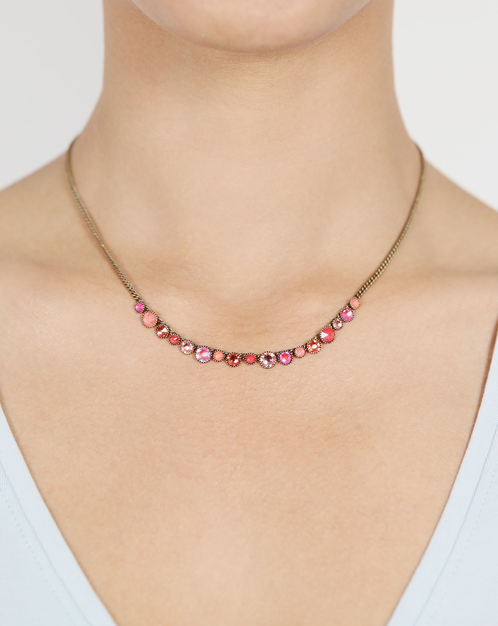 image pour Collier Water Cascade Sorbet Fraise coralline 
