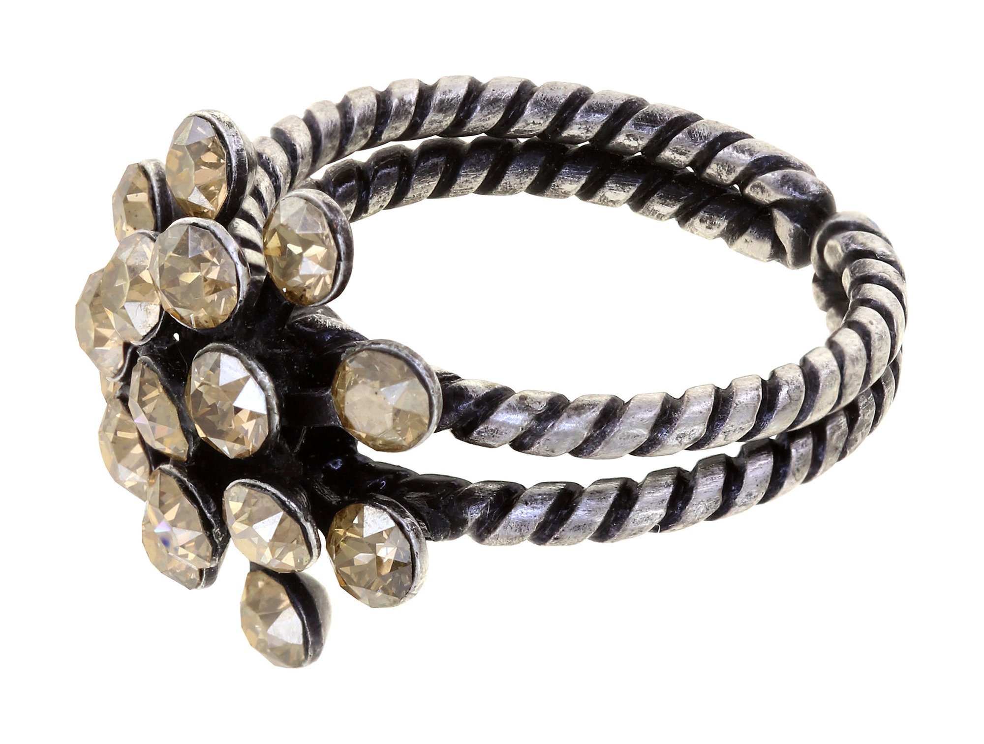 image for Ring Magic Fireball Beige crystal golden shadow mini