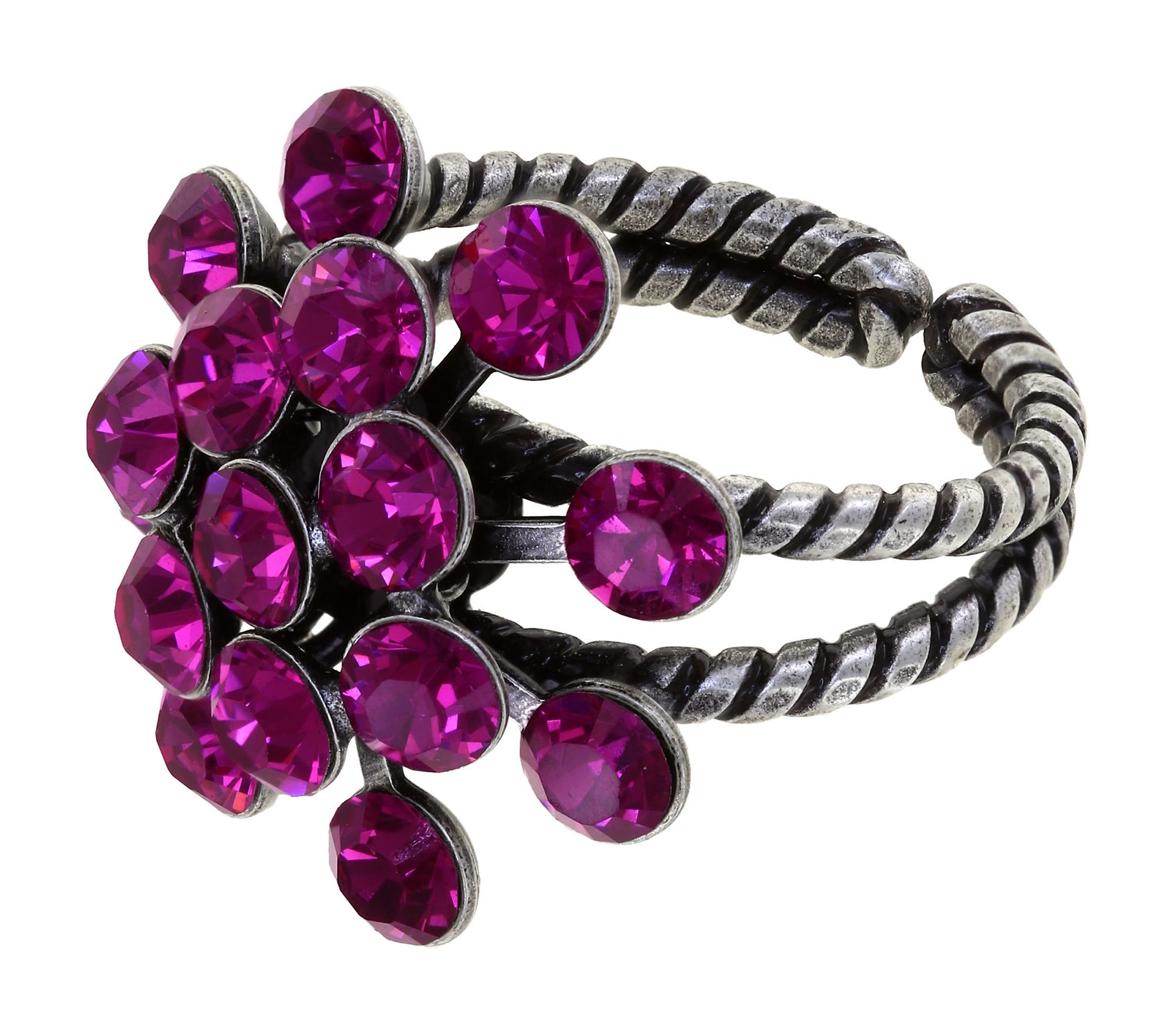 image for Ring Magic Fireball Dark Rose fuchsia Classic Size (21mm Ø)