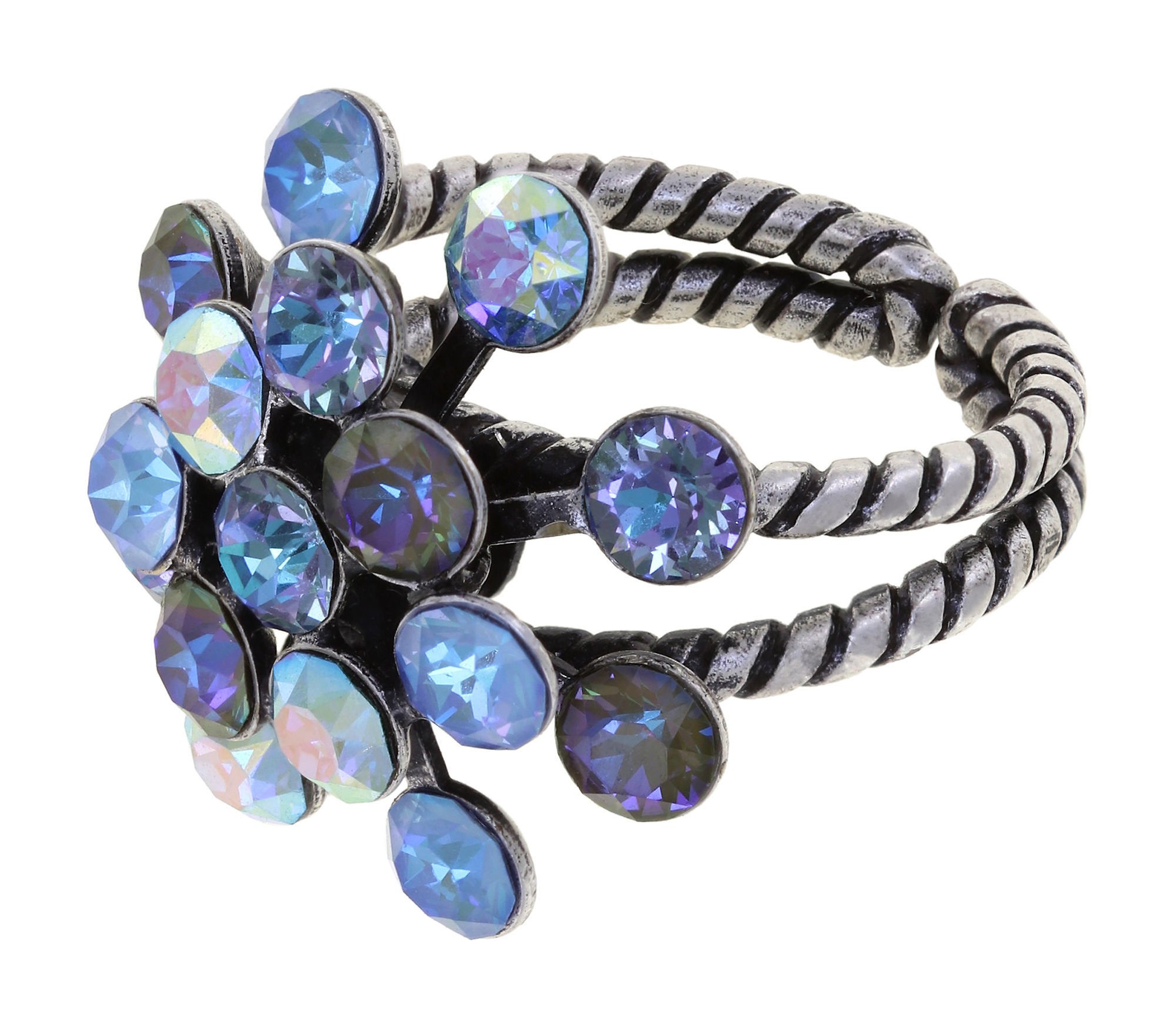 image pour Anneau Magic Fireball Ciel Nuageux Blue Classic Size (21mm Ø)