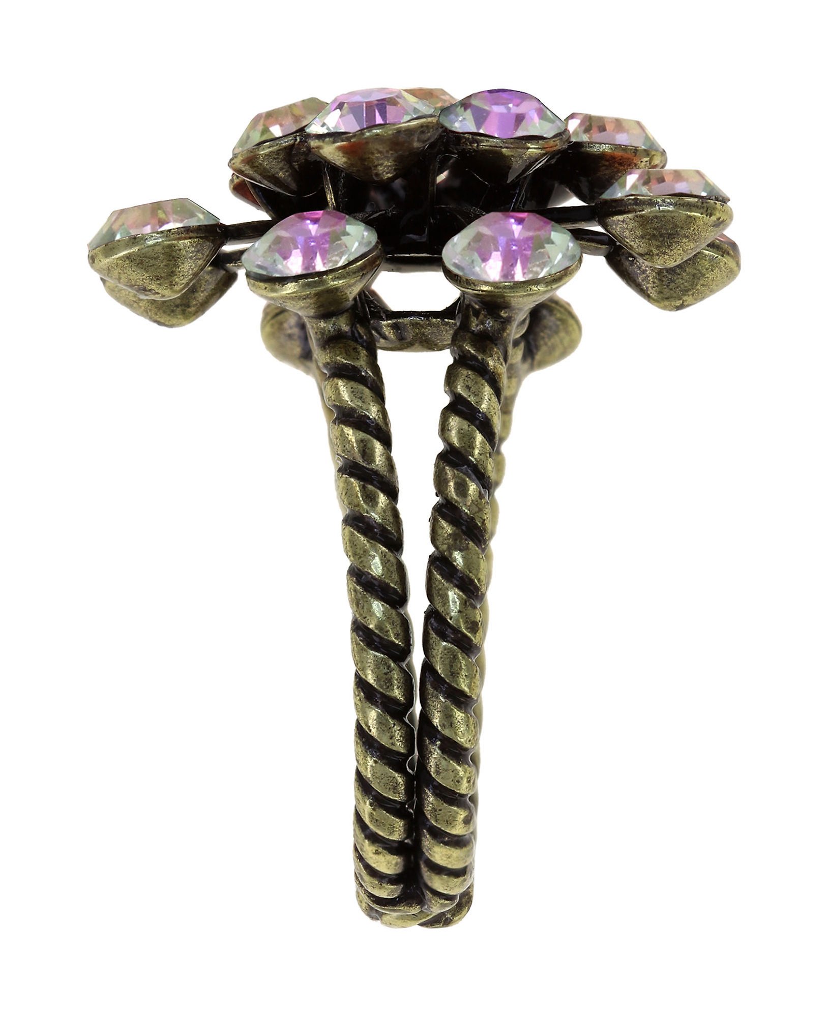 image pour Anneau Magic Fireball Blanc / Rose Clair crystal vitrail light mini