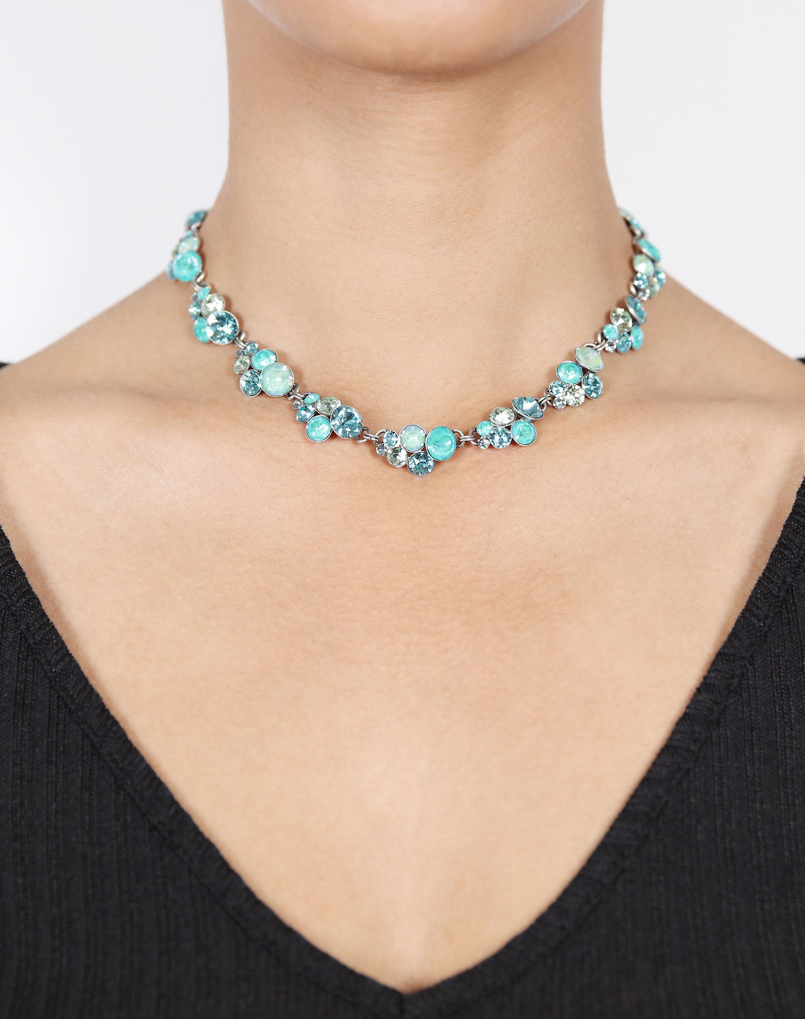 image pour Collier Petit Glamour Menthe Fraîche blue/green 