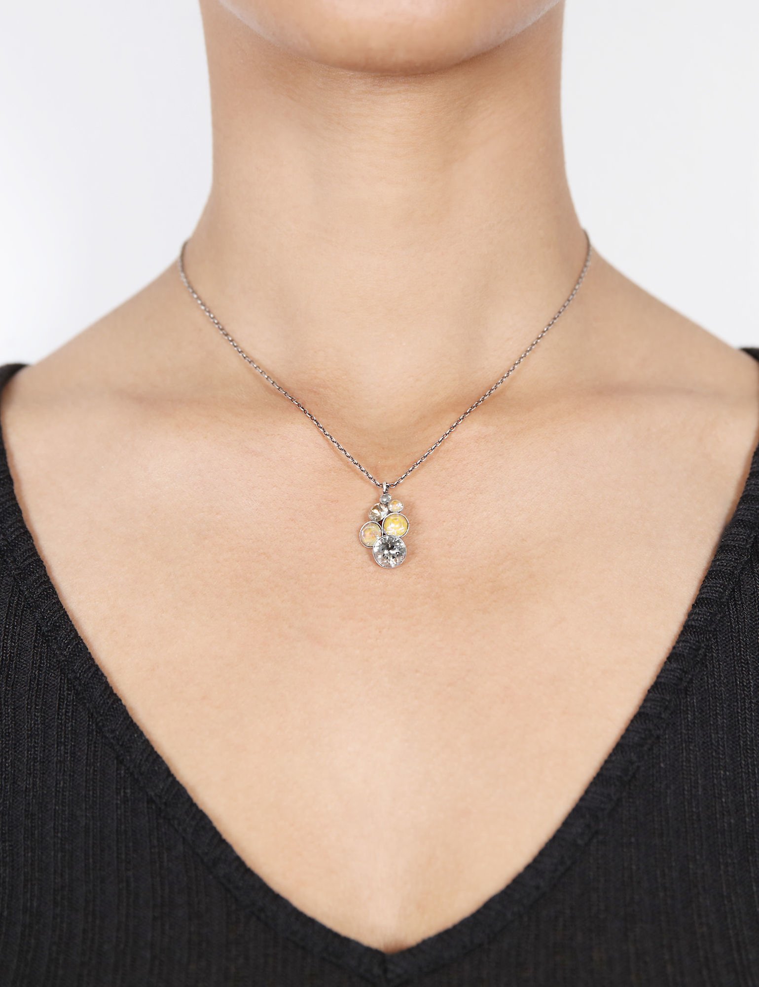 image pour Collier pendant Petit Glamour Gelée Royale Beige 