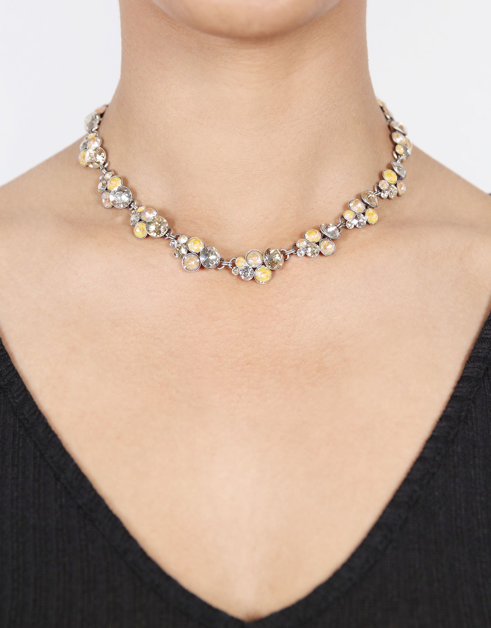 Bild für Halskette Collier Petit Glamour Königliches Gelee Beige 