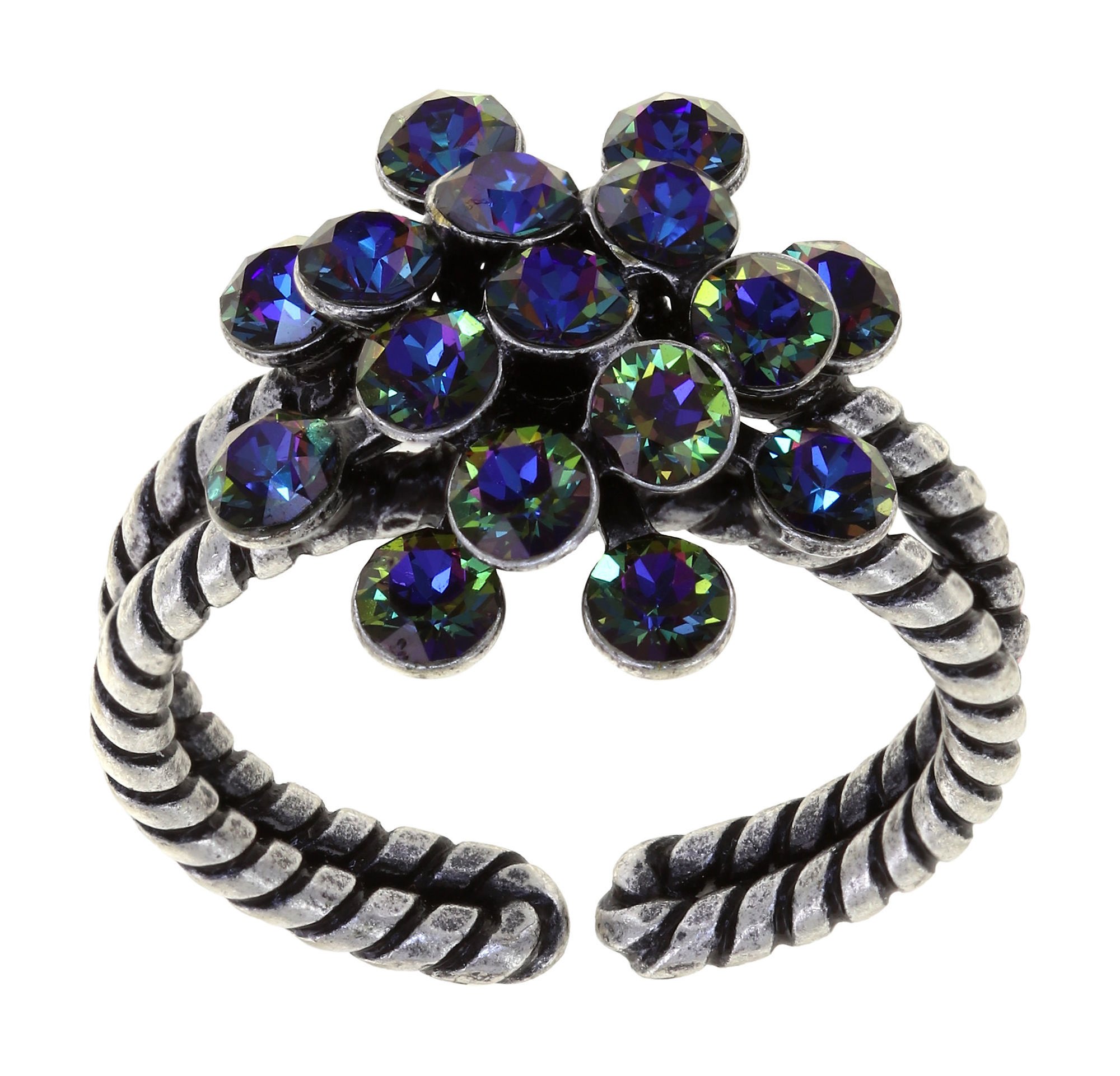 Bild für Ring Magic Fireball Abendhimmel Grün / lila mini