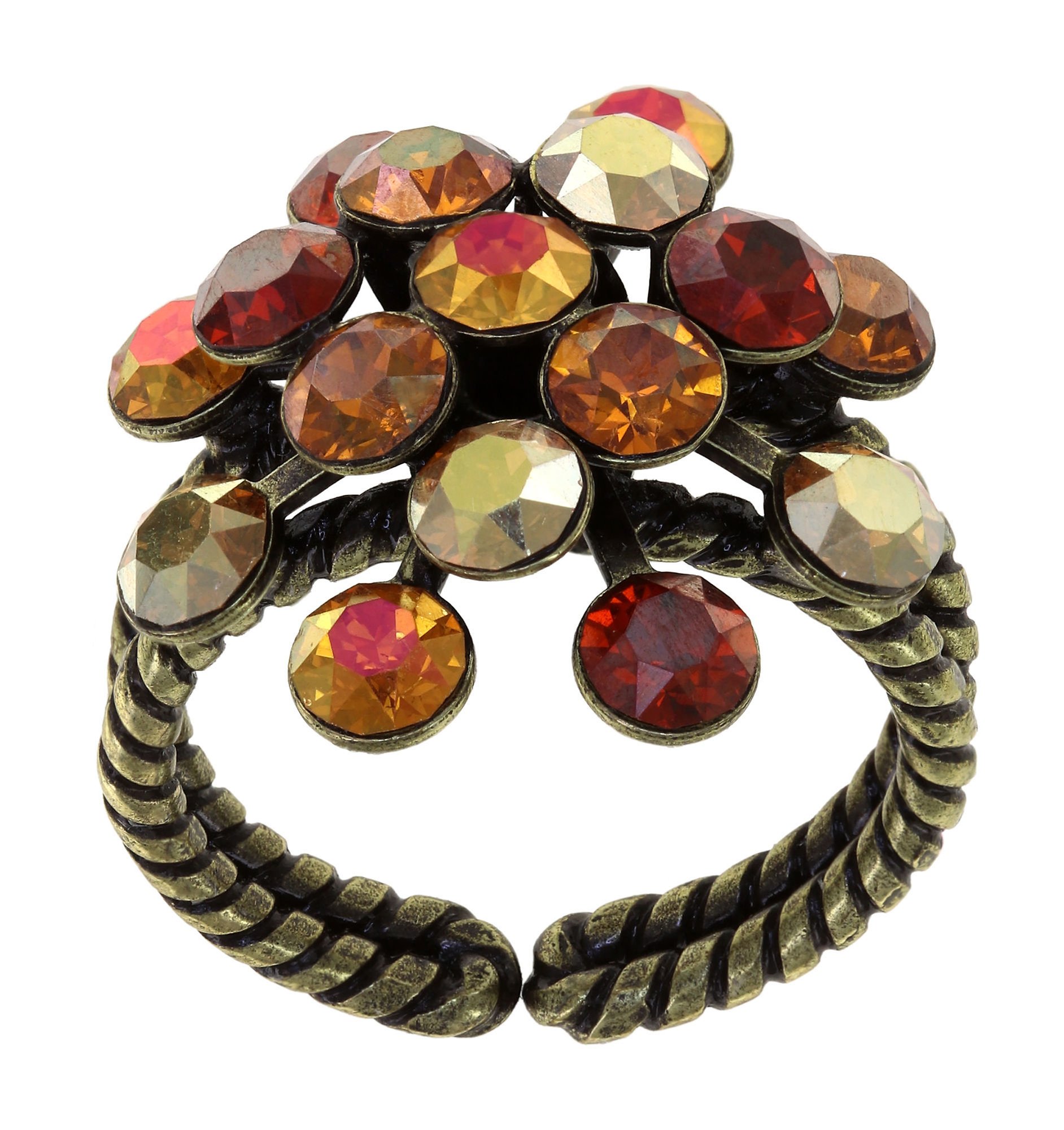 image for Ring Magic Fireball Amber Love Reddish Brown Classic Size (21mm Ø)