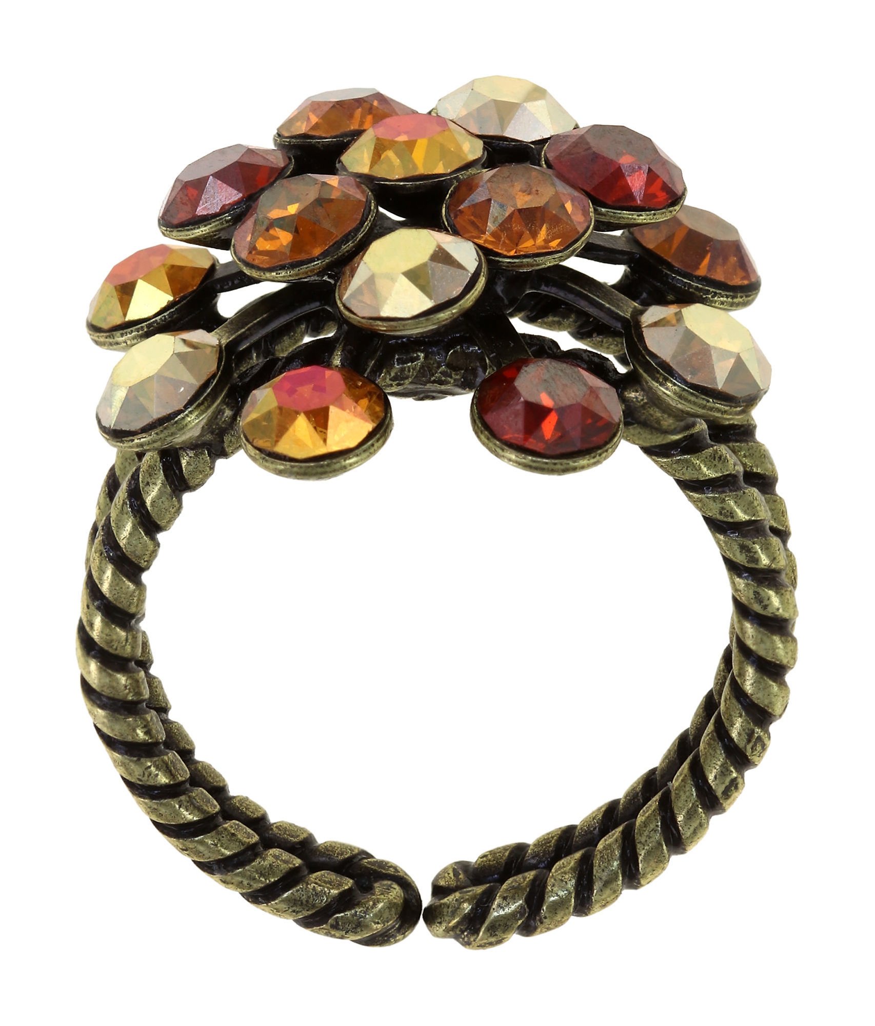 image pour Anneau Magic Fireball Amour Ambre Reddish Brown Classic Size (21mm Ø)