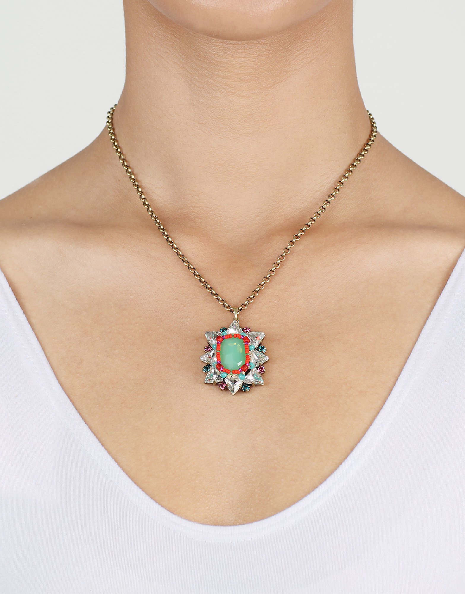 image pour Collier pendant Hippie Woodstock multi 