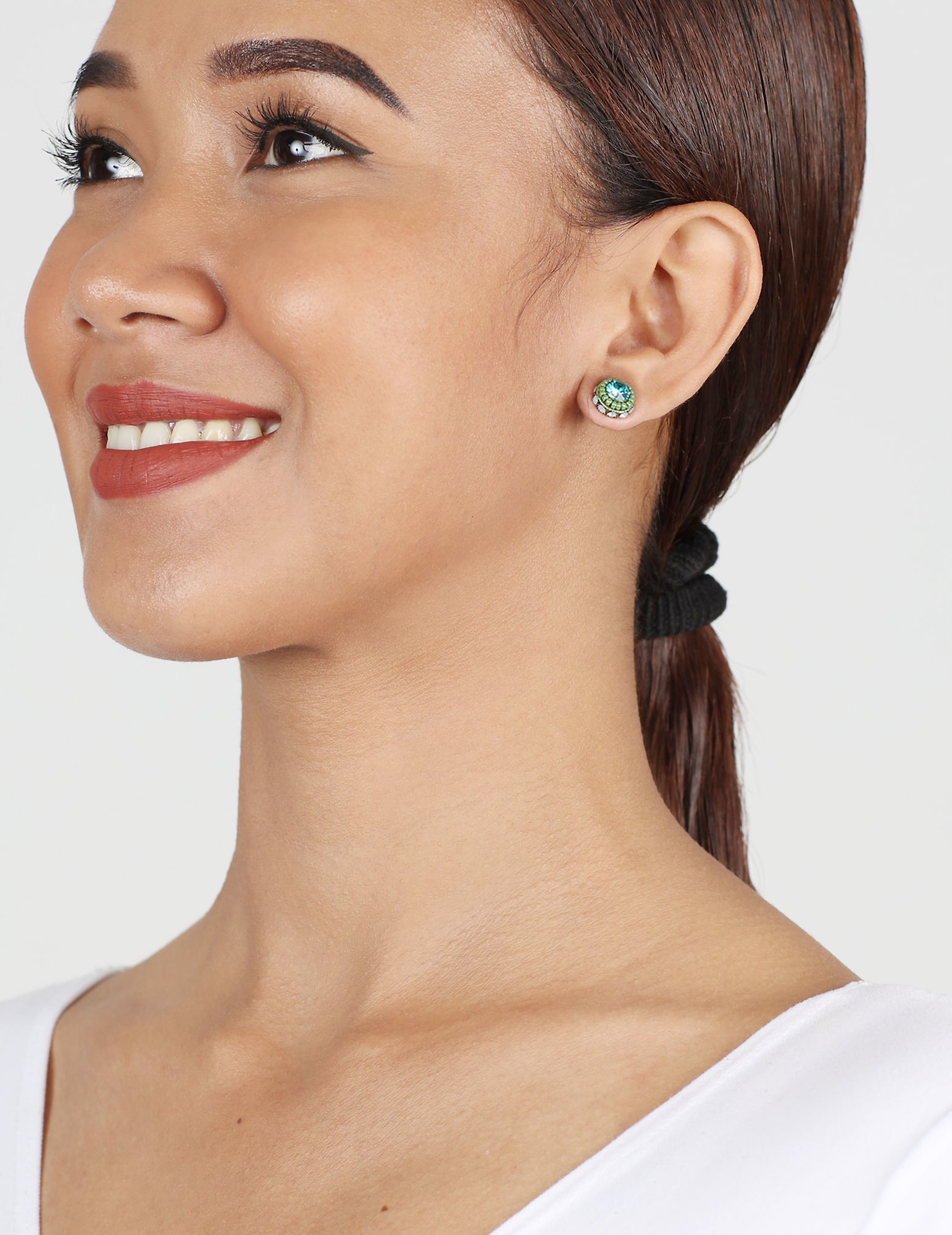 Bild für Ohrstecker African Glam Grün  