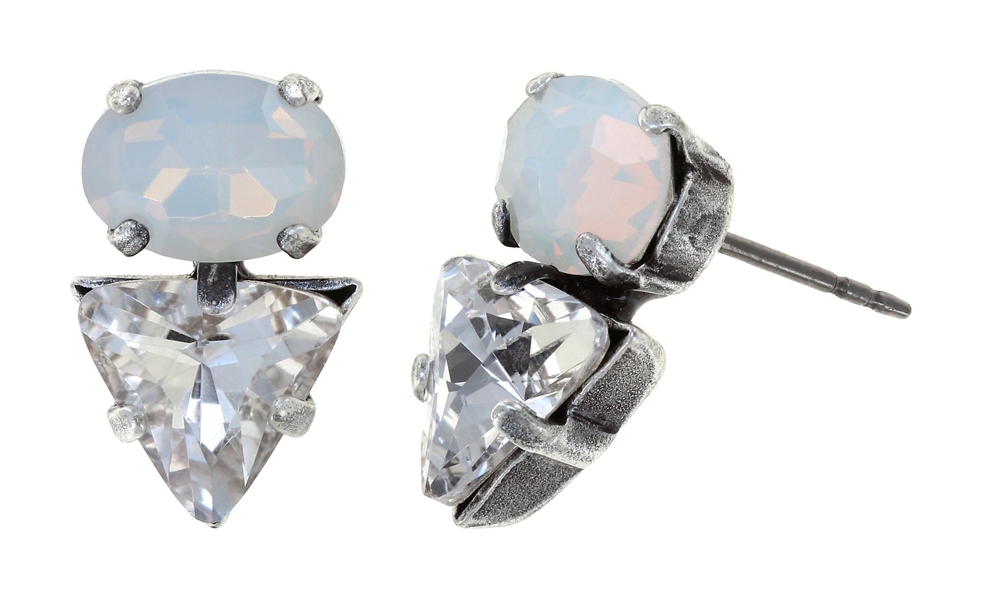 image for Earring stud Hippie Vanilla White white 