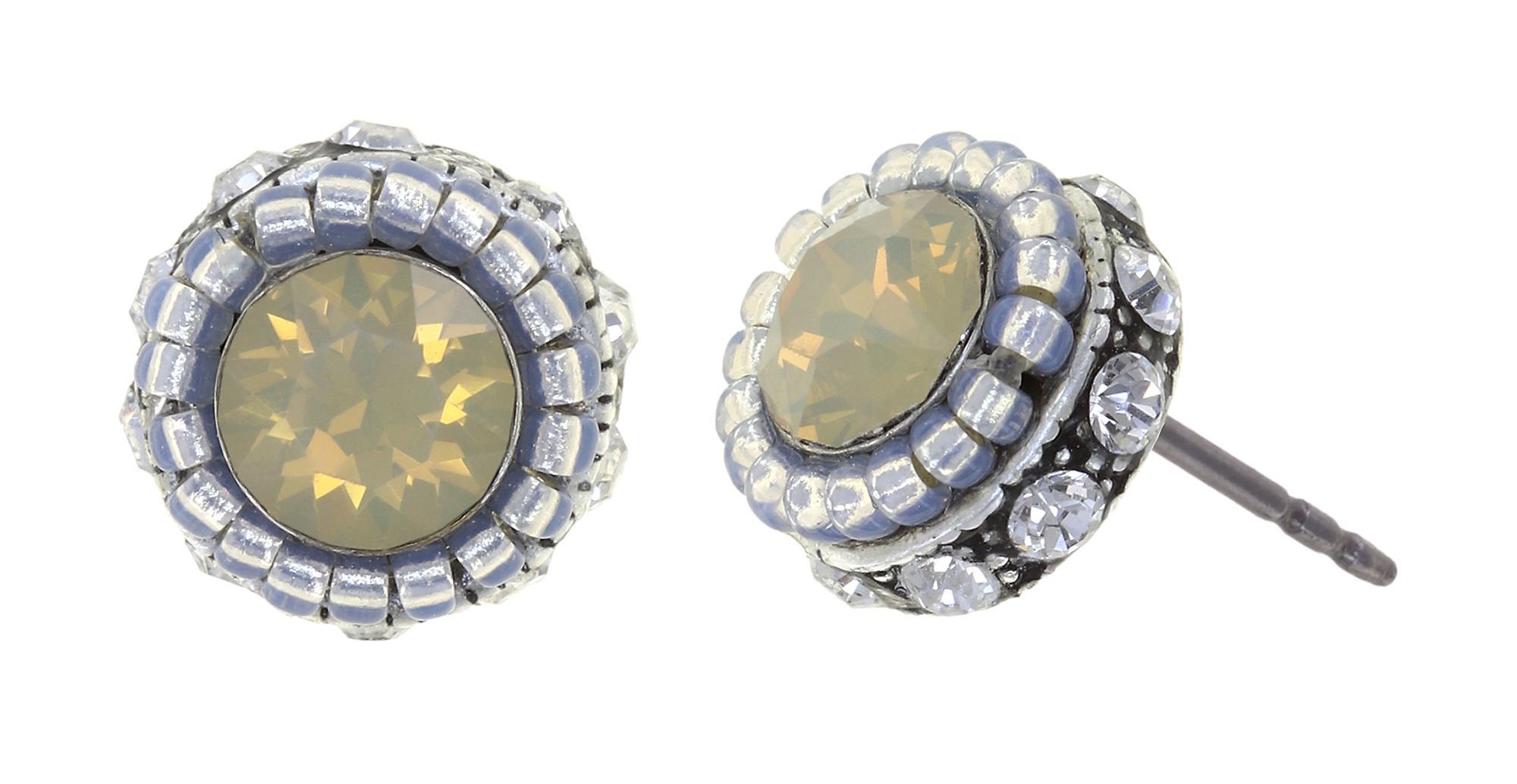 image for Earring Stud African Glam White  