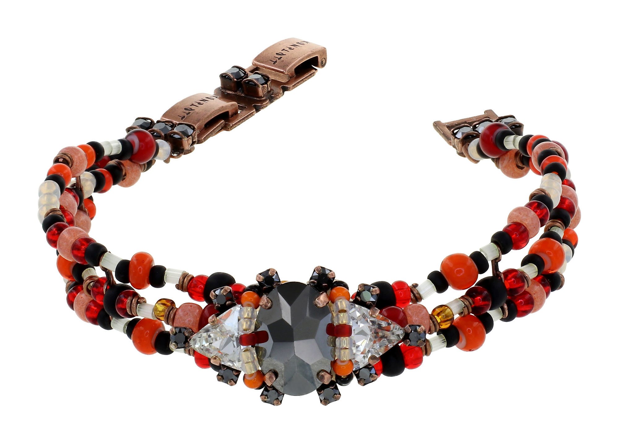 image pour Bracelet Hippie Épice Terreuse black/red 