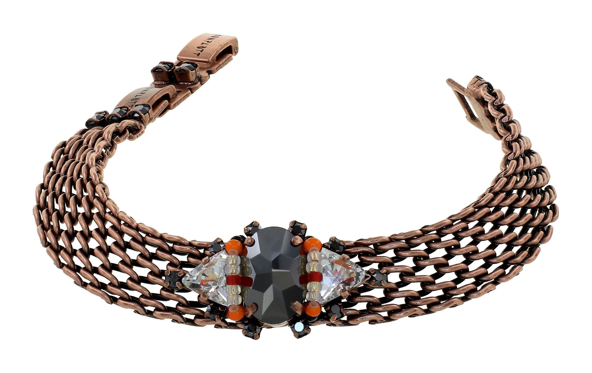 Bild für Armband Hippie Erdiges Gewürz Schwarz / rot 