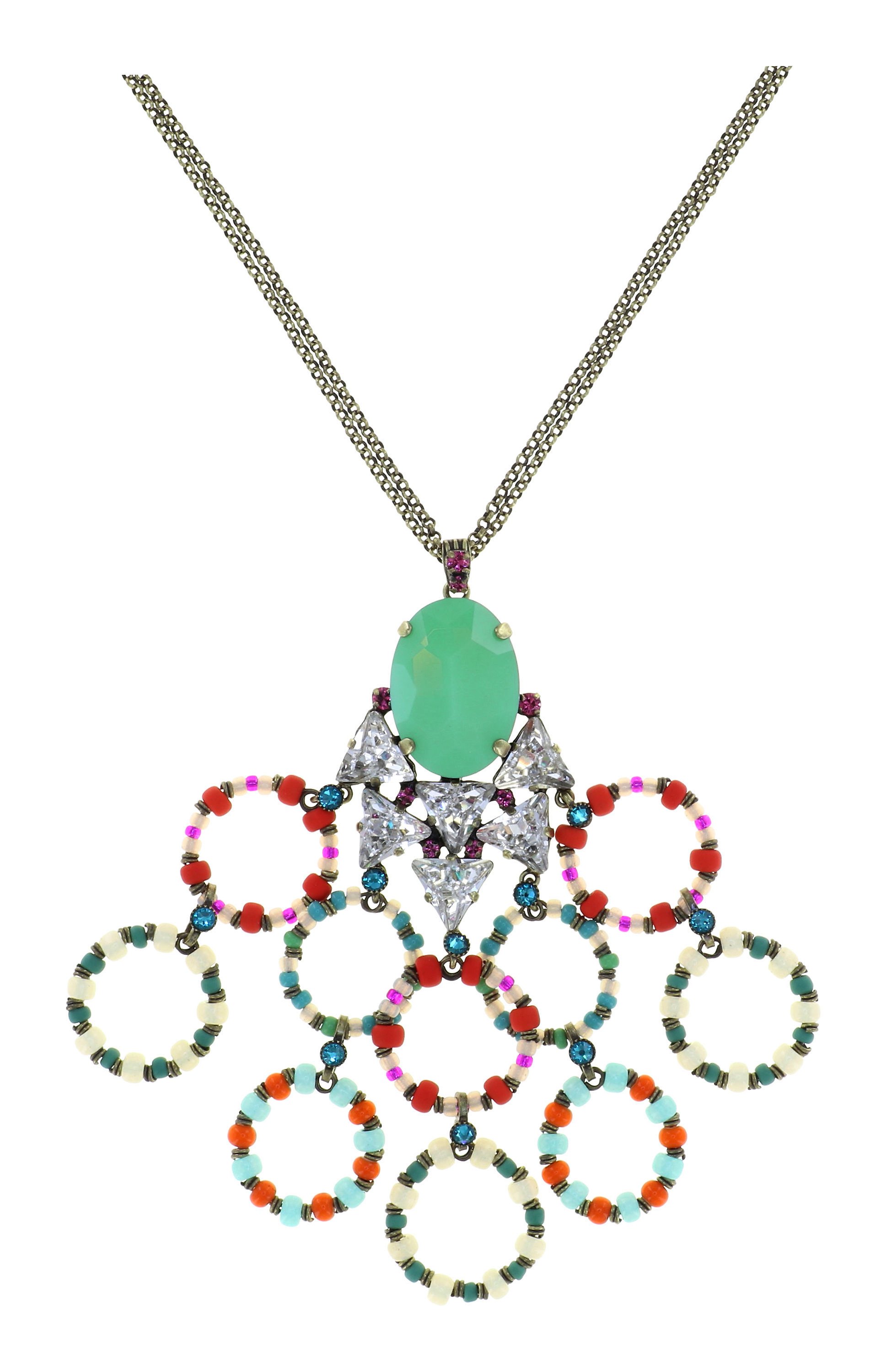 image for Necklace pendant Hippie Woodstock multi 