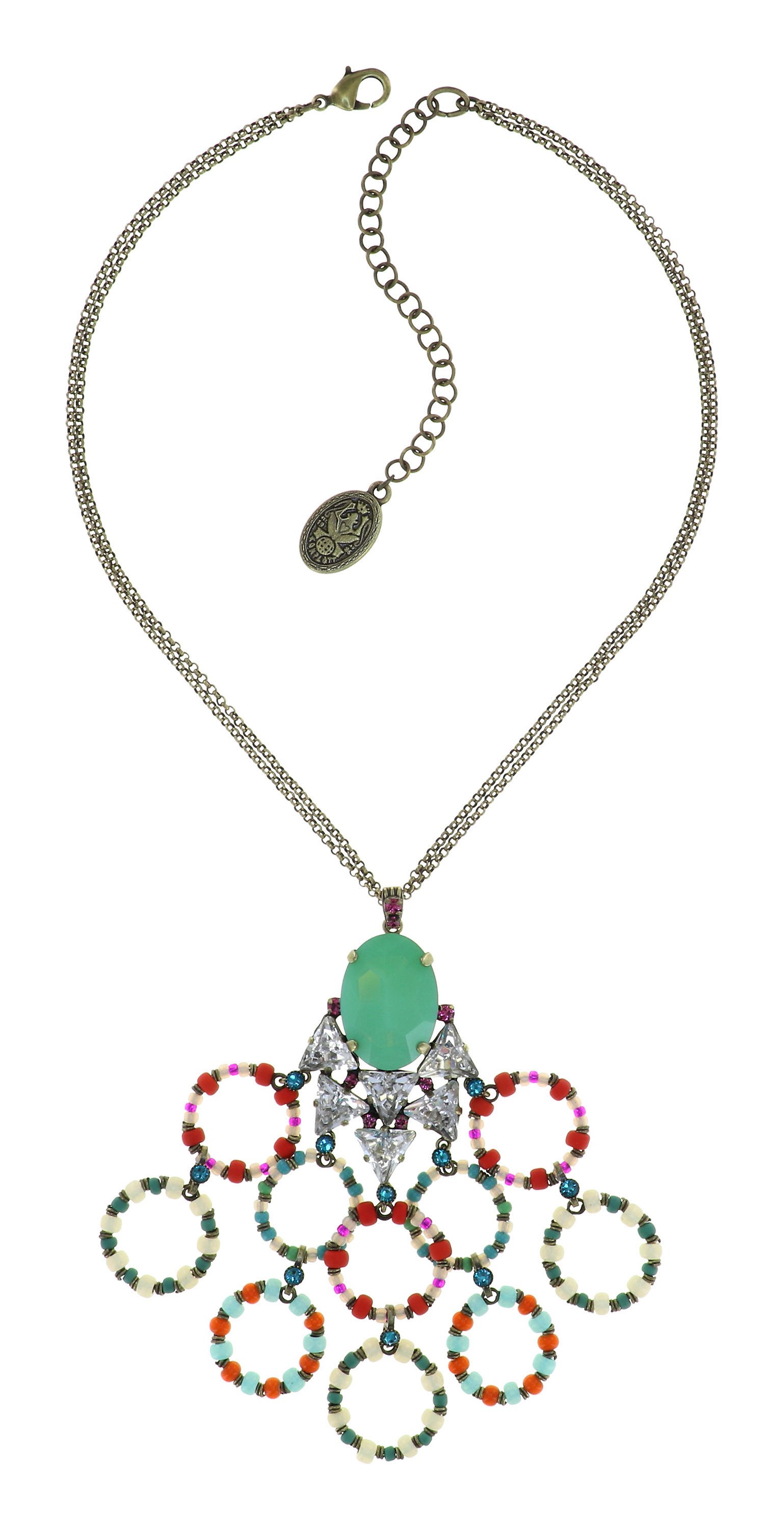 image pour Collier pendant Hippie Woodstock multi 