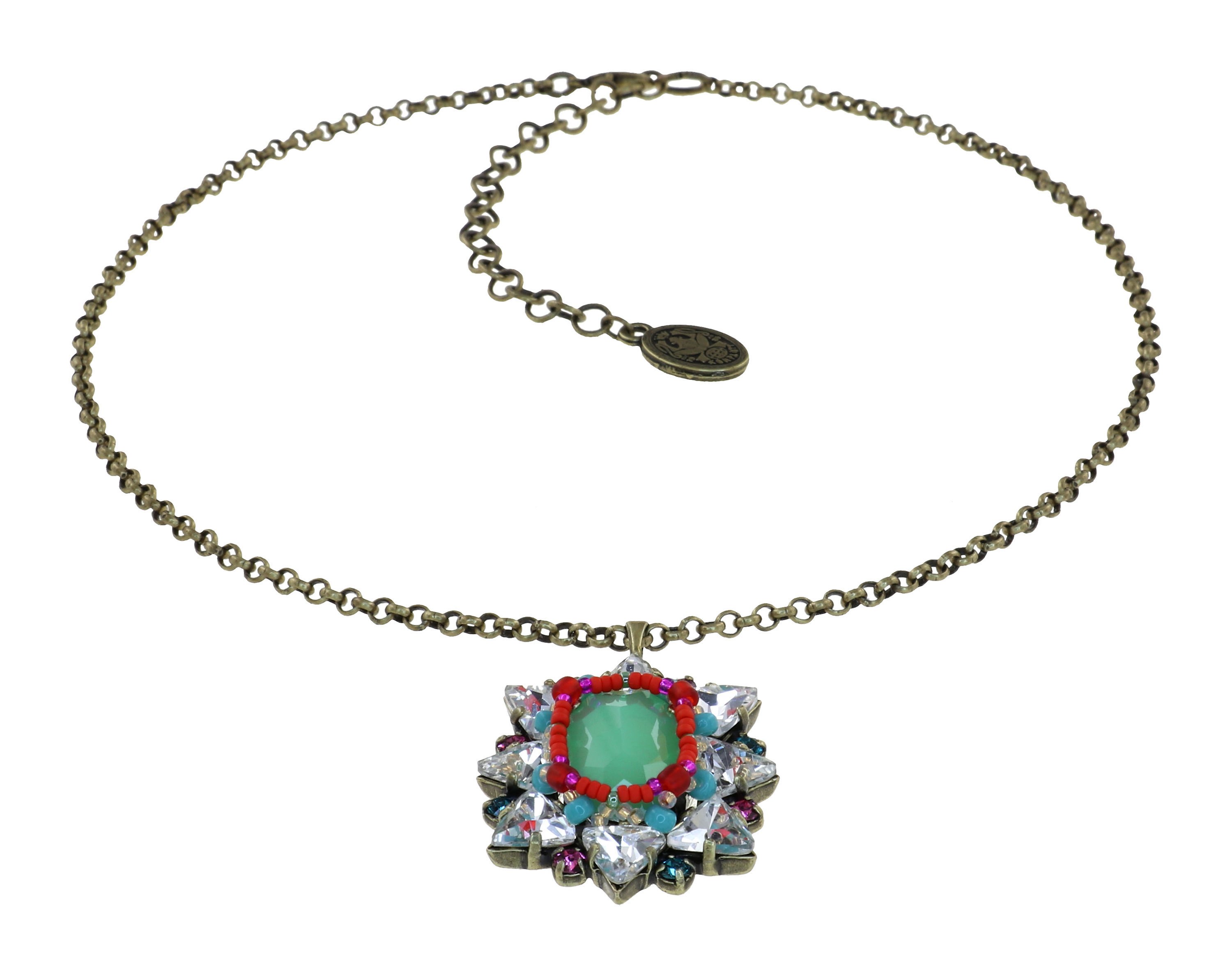 image for Necklace Pendant Hippie Woodstock multi 