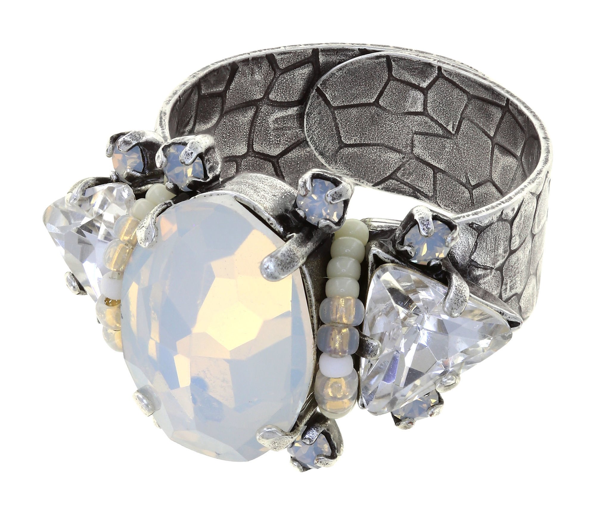 image pour Anneau Hippie Blanc Vanille white 