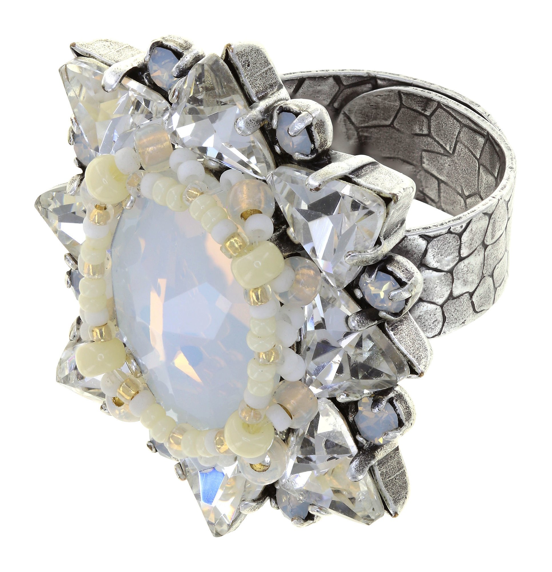 image pour Anneau Hippie Blanc Vanille white 