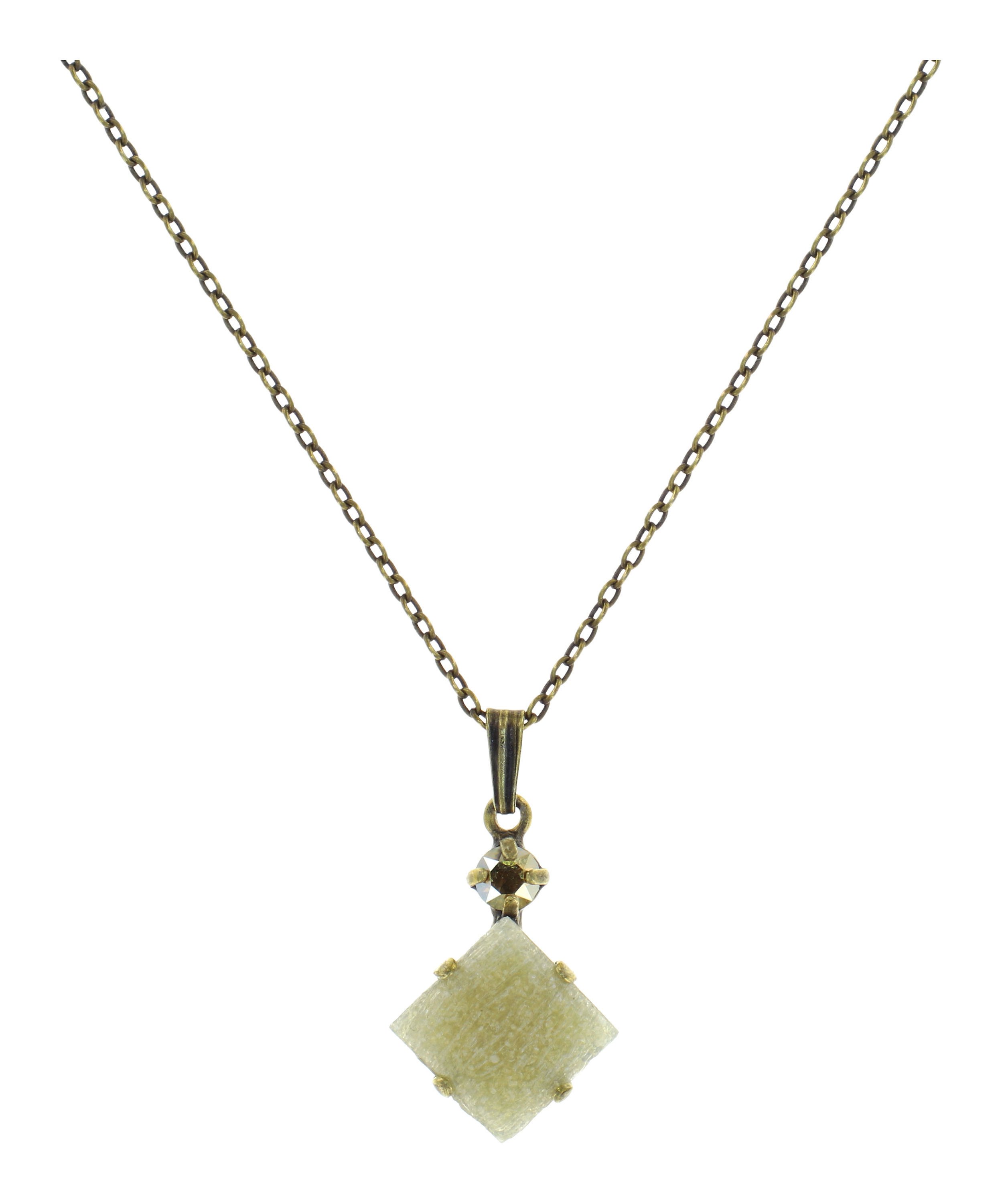 image pour Collier pendant Cleo Gold And Sand Brown 