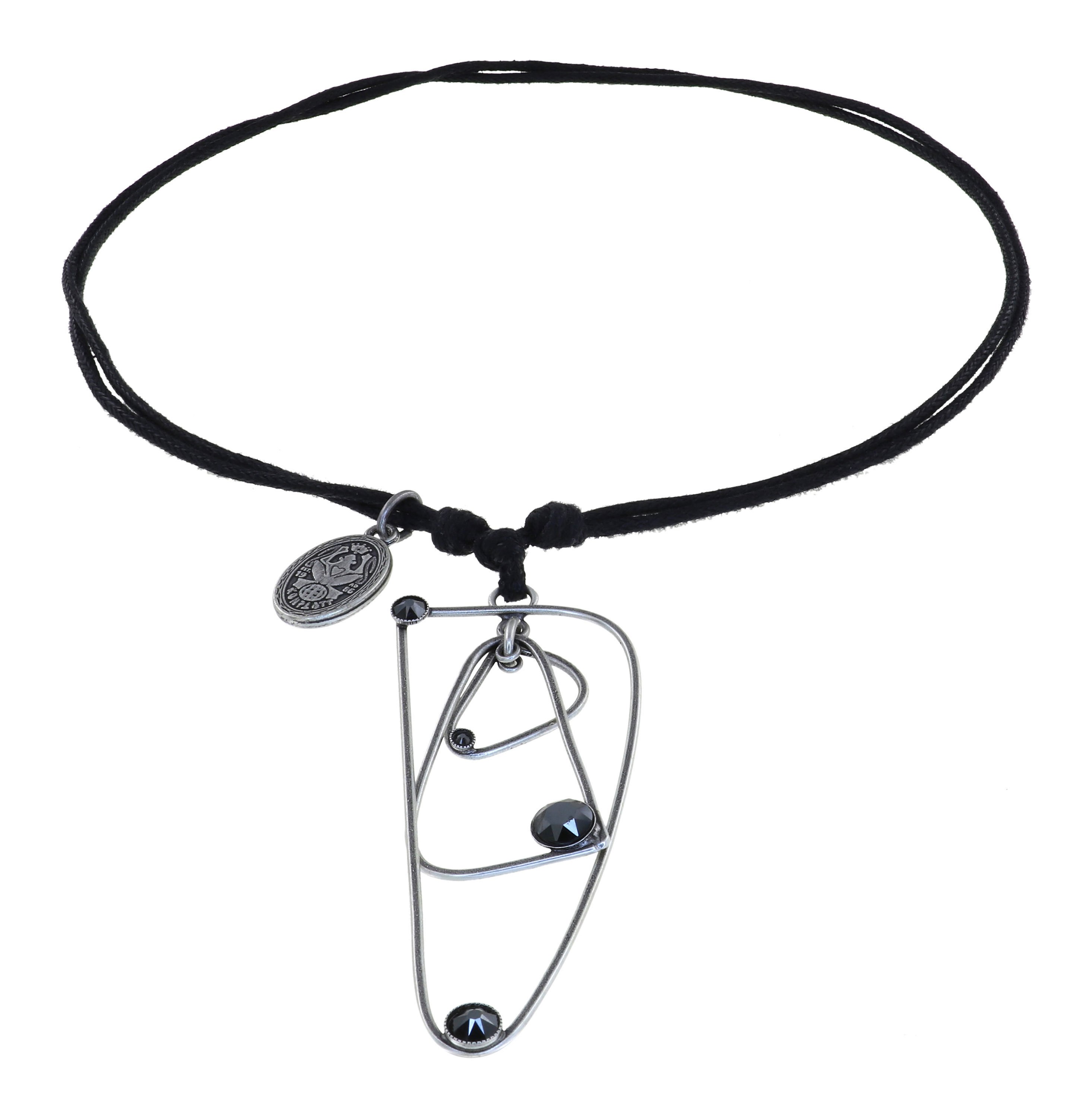 image for Necklace Knot Wireworks Carbon Shine Black 