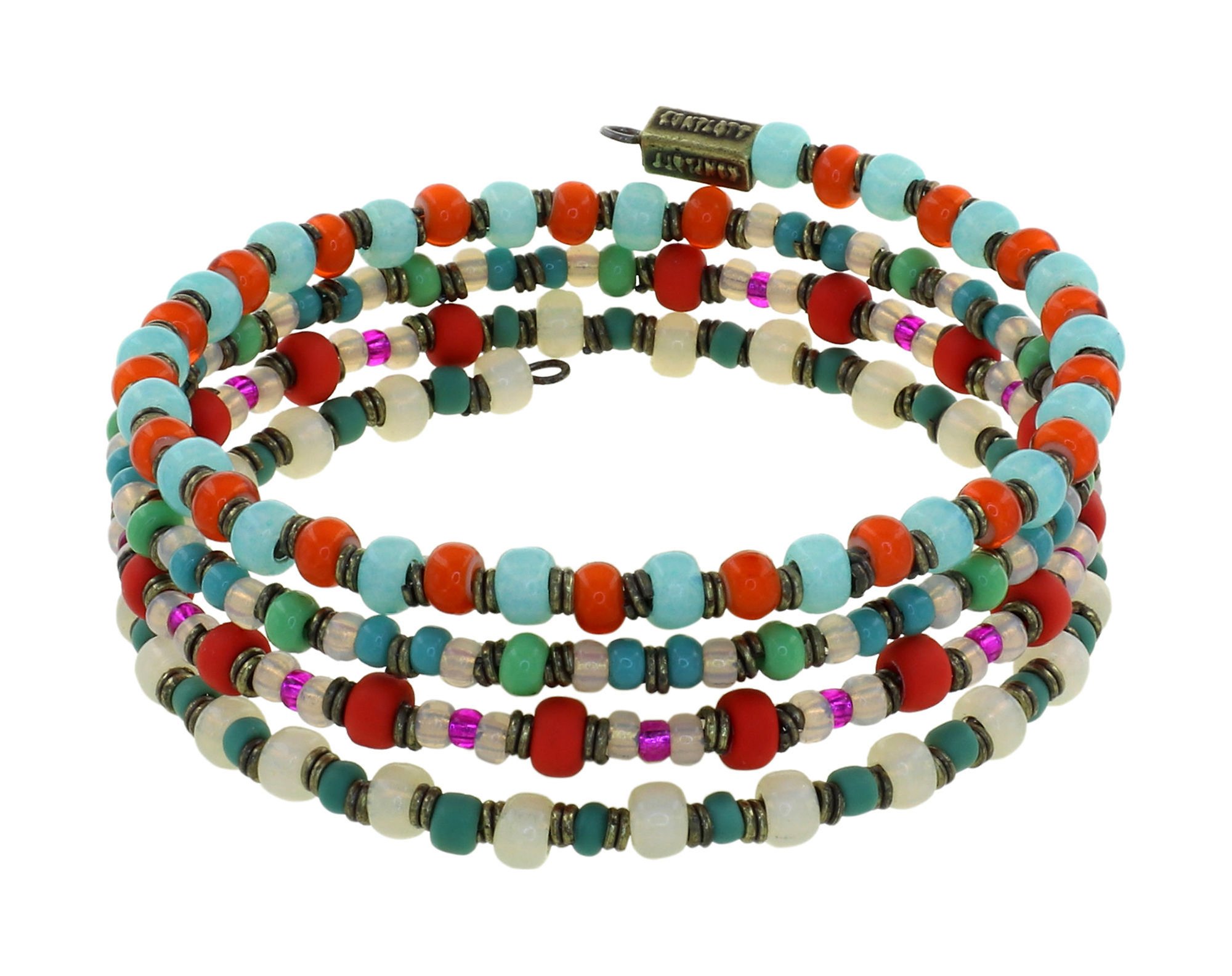 Bild für Armband Spirale Hippie Woodstock Multi 