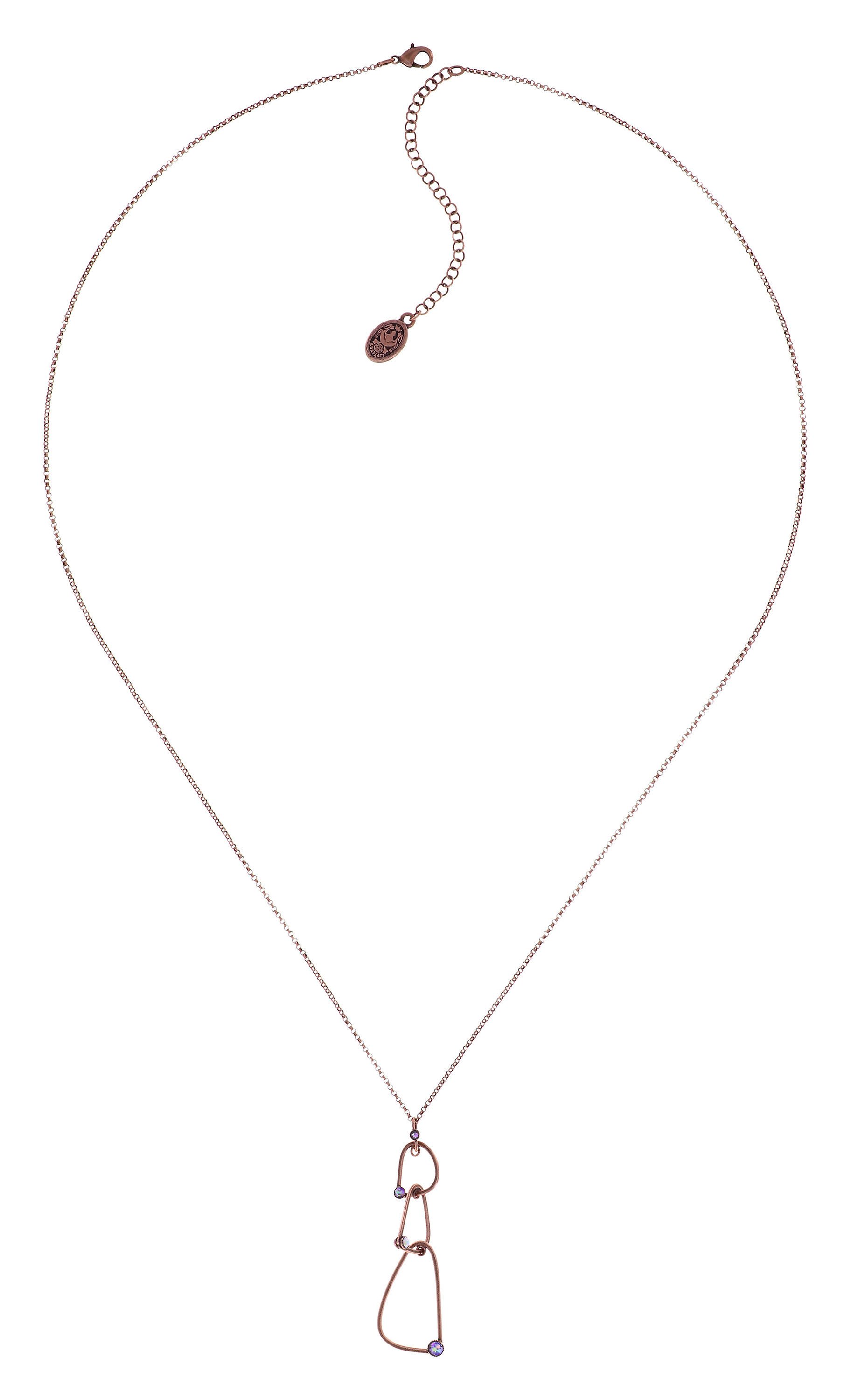 image pour Collier pendant (long) Wireworks Éclat Paradisiaque Lilac 