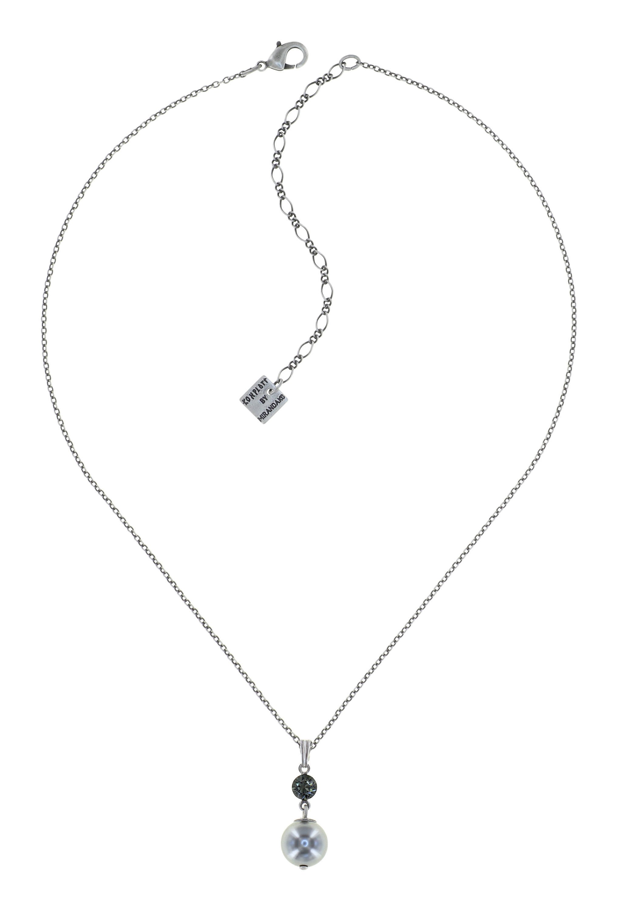 image pour Collier pendant Pearl Shadow Gris black diamond 