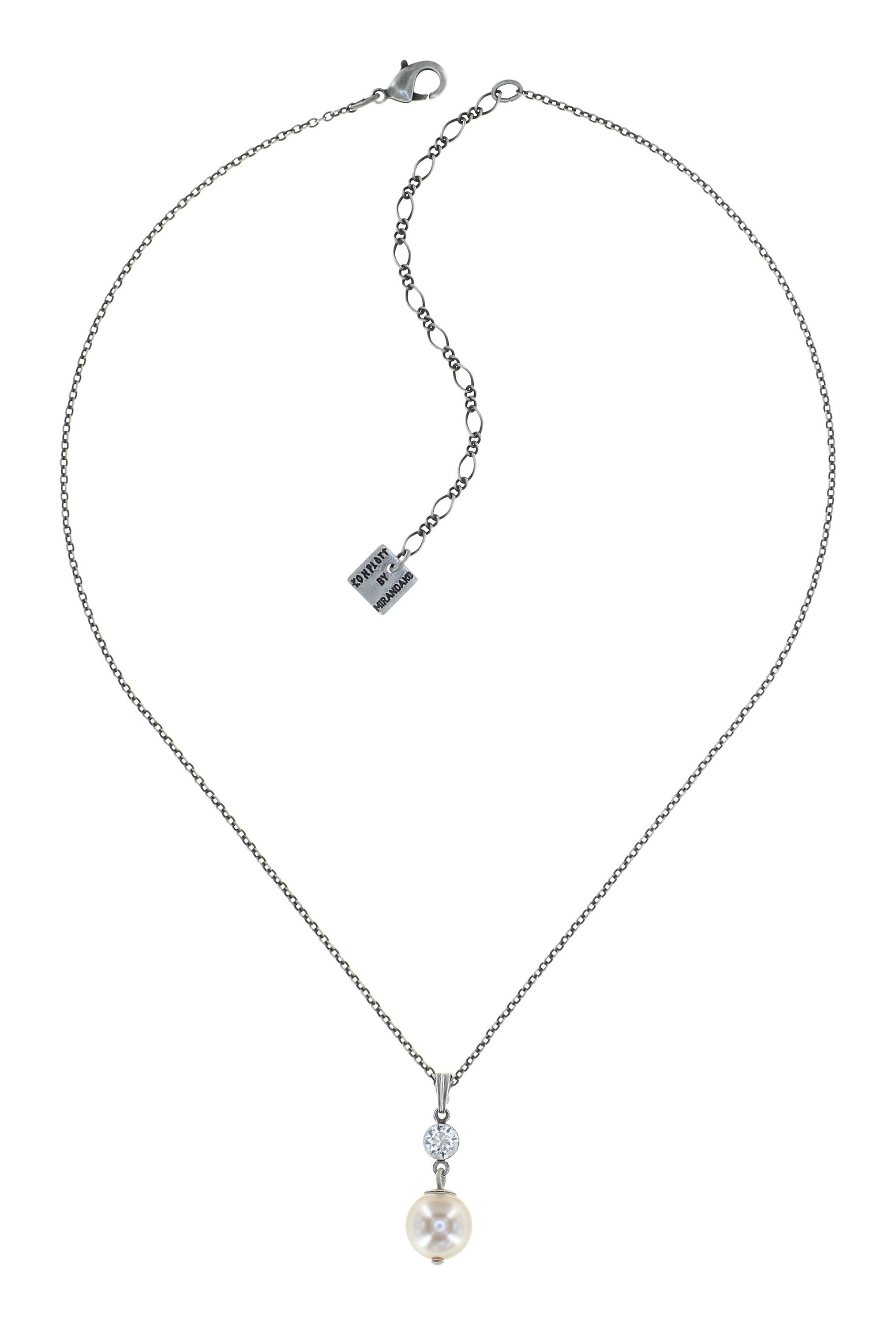 image pour Collier pendant Pearl Shadow Blanc crystal 