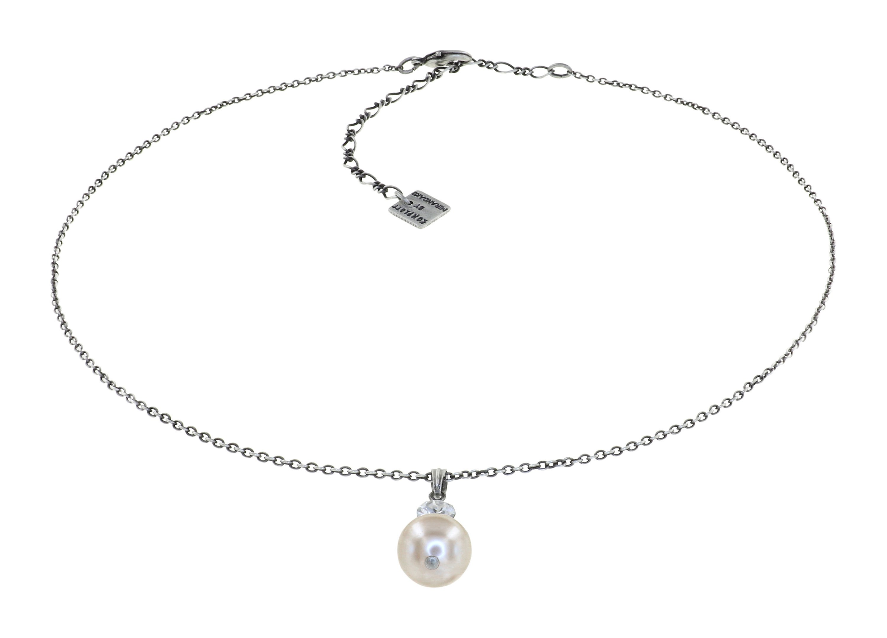 image pour Collier pendant Pearl Shadow Blanc crystal 