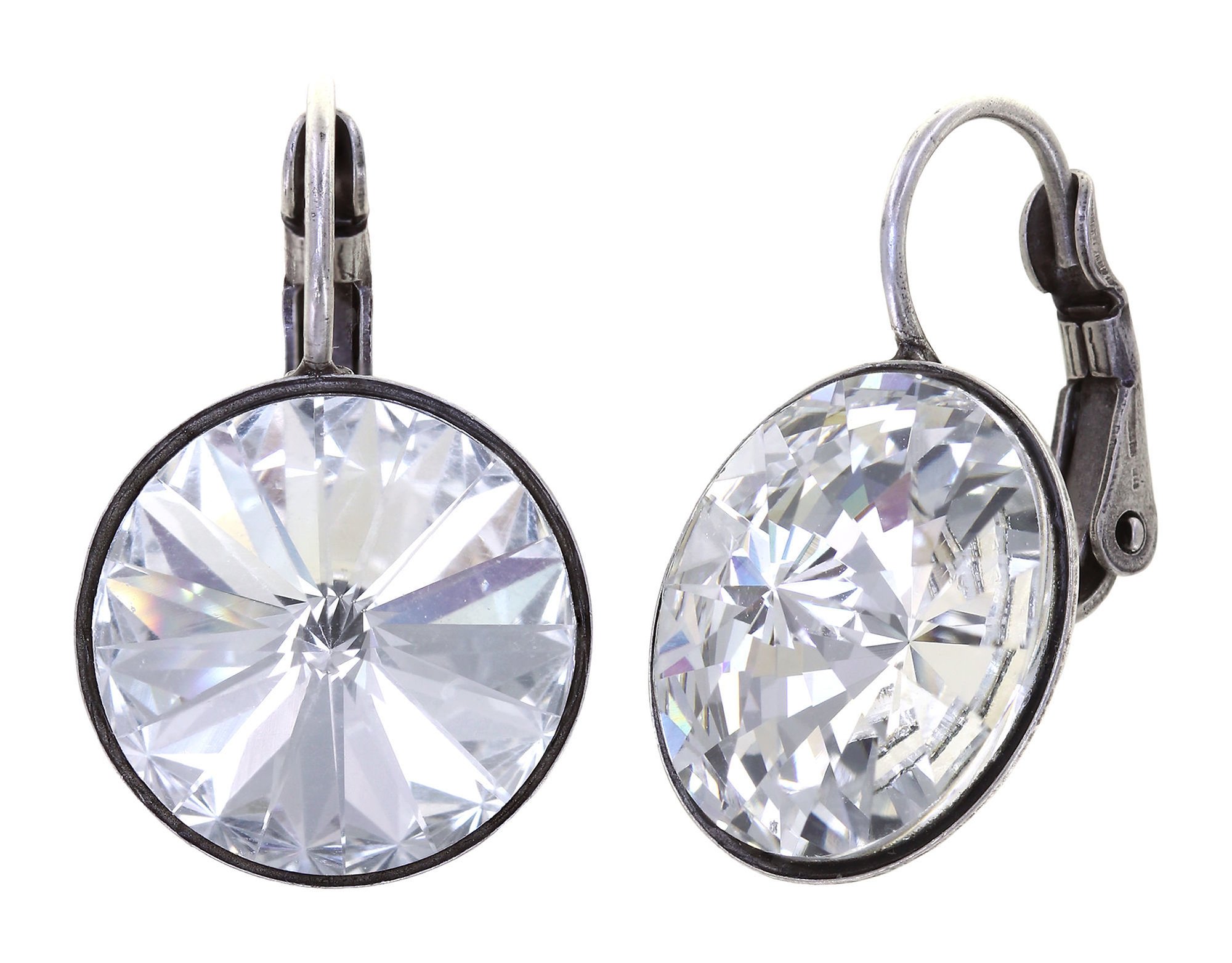 image for Earring eurowire Rivoli White crystal 14mm