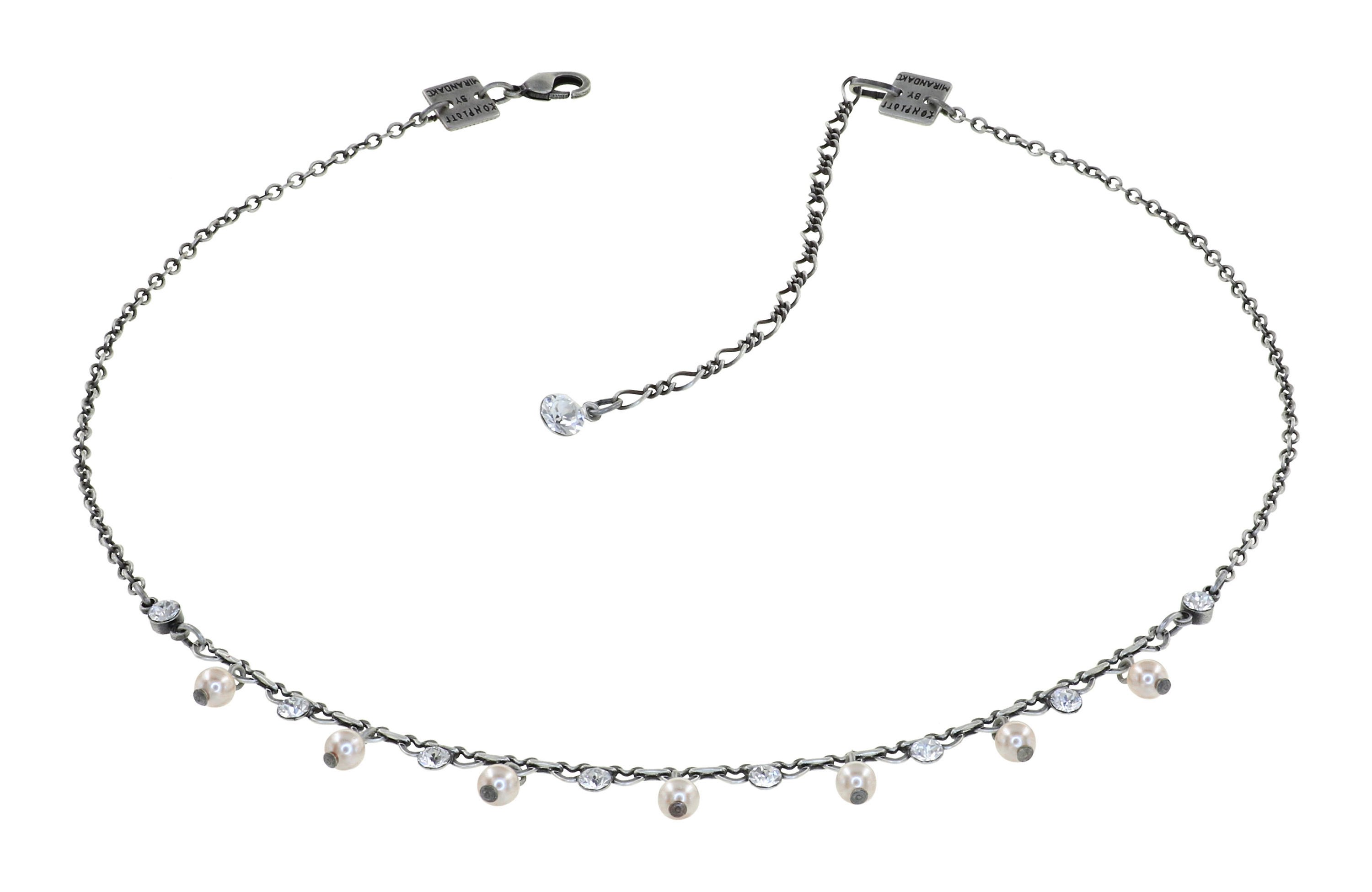 Kép Necklace Pearl Shadow White crystal 