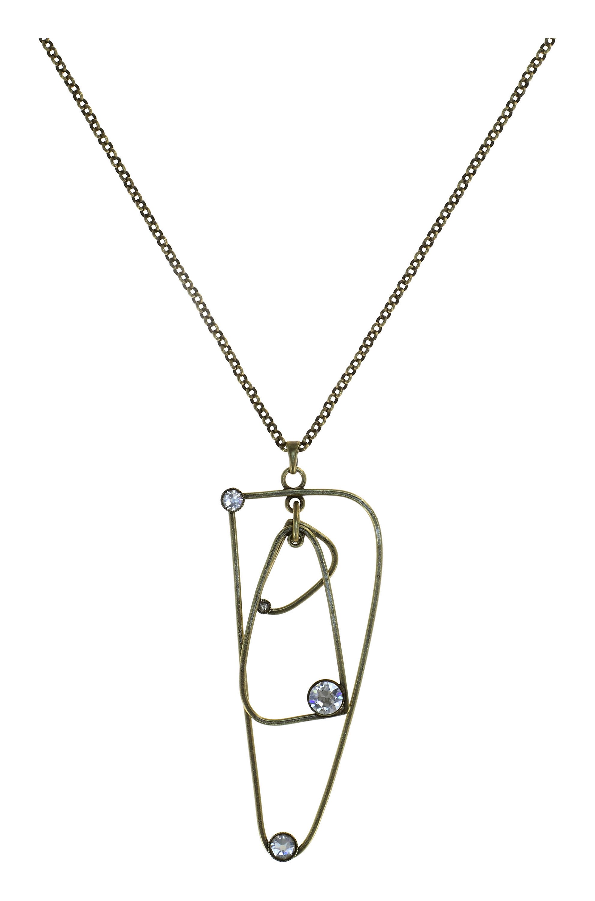 Bild für Halskette h&auml;ngend (lang) Wireworks Crystal Shine Weiß 