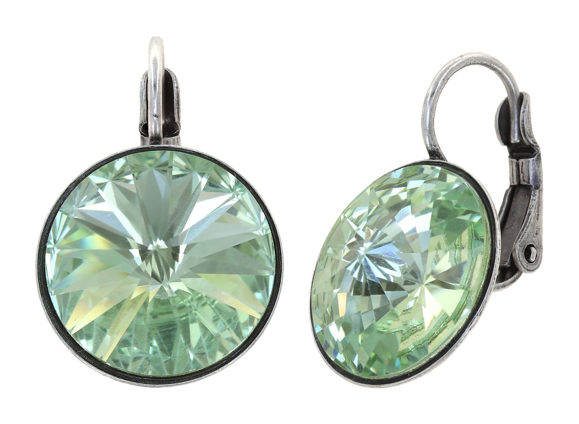 image pour Boucles d'oreilles Eurowire Rivoli Vert Clair chrysolite 