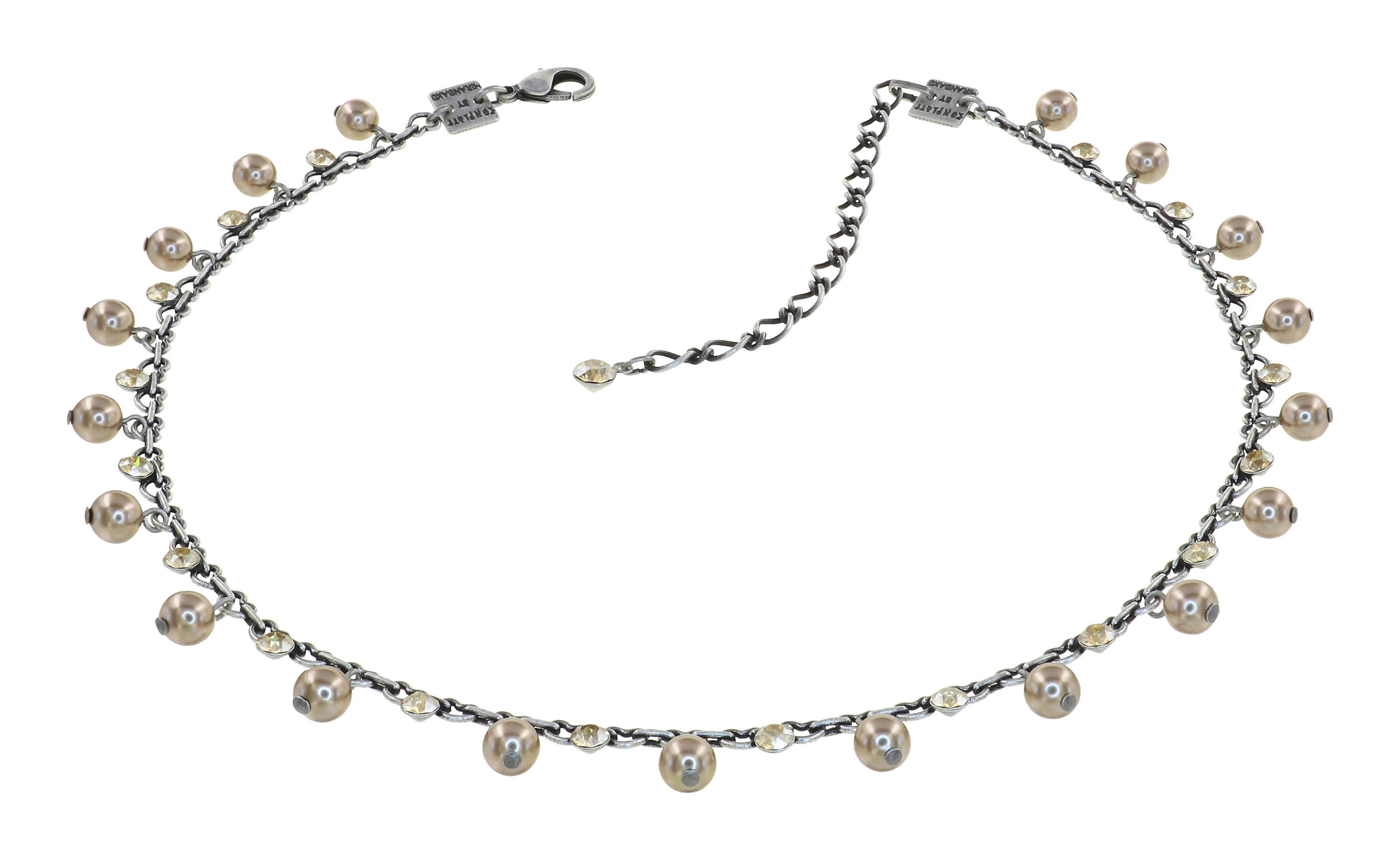 image pour Collier Pearl Shadow Beige crystal golden shadow 