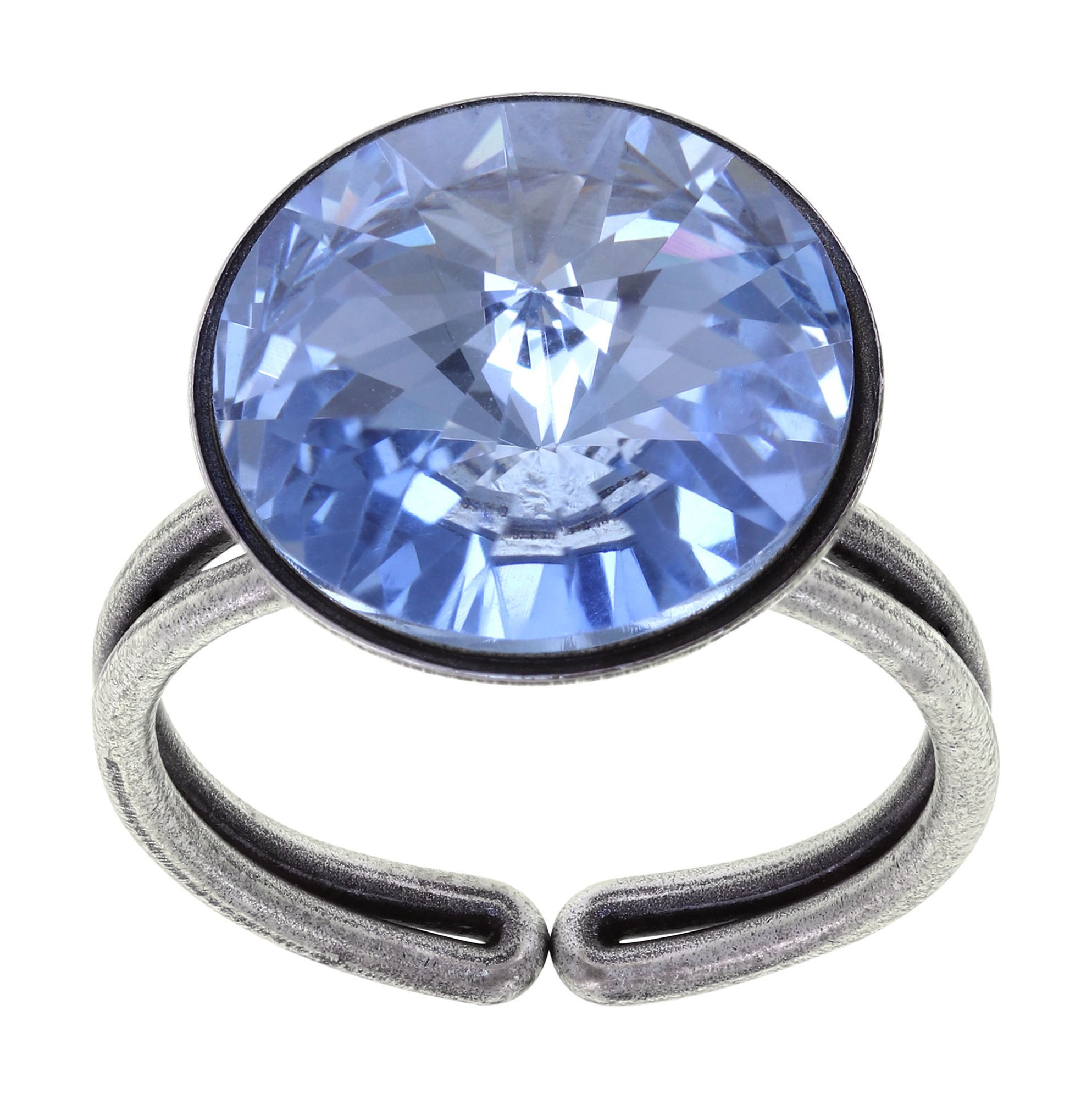Bild für Ring Rivoli Hellblau Hell-Saphir 14mm