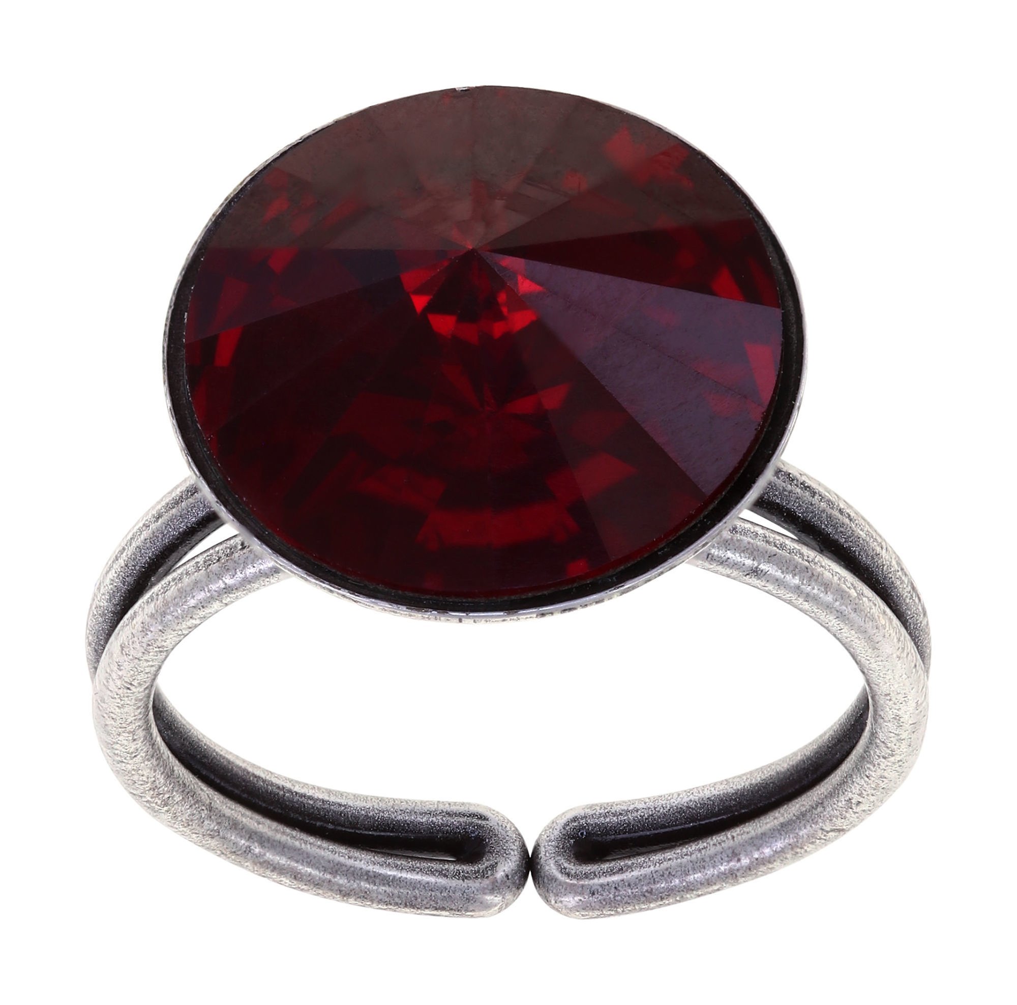 image for Ring Rivoli Red siam 14mm
