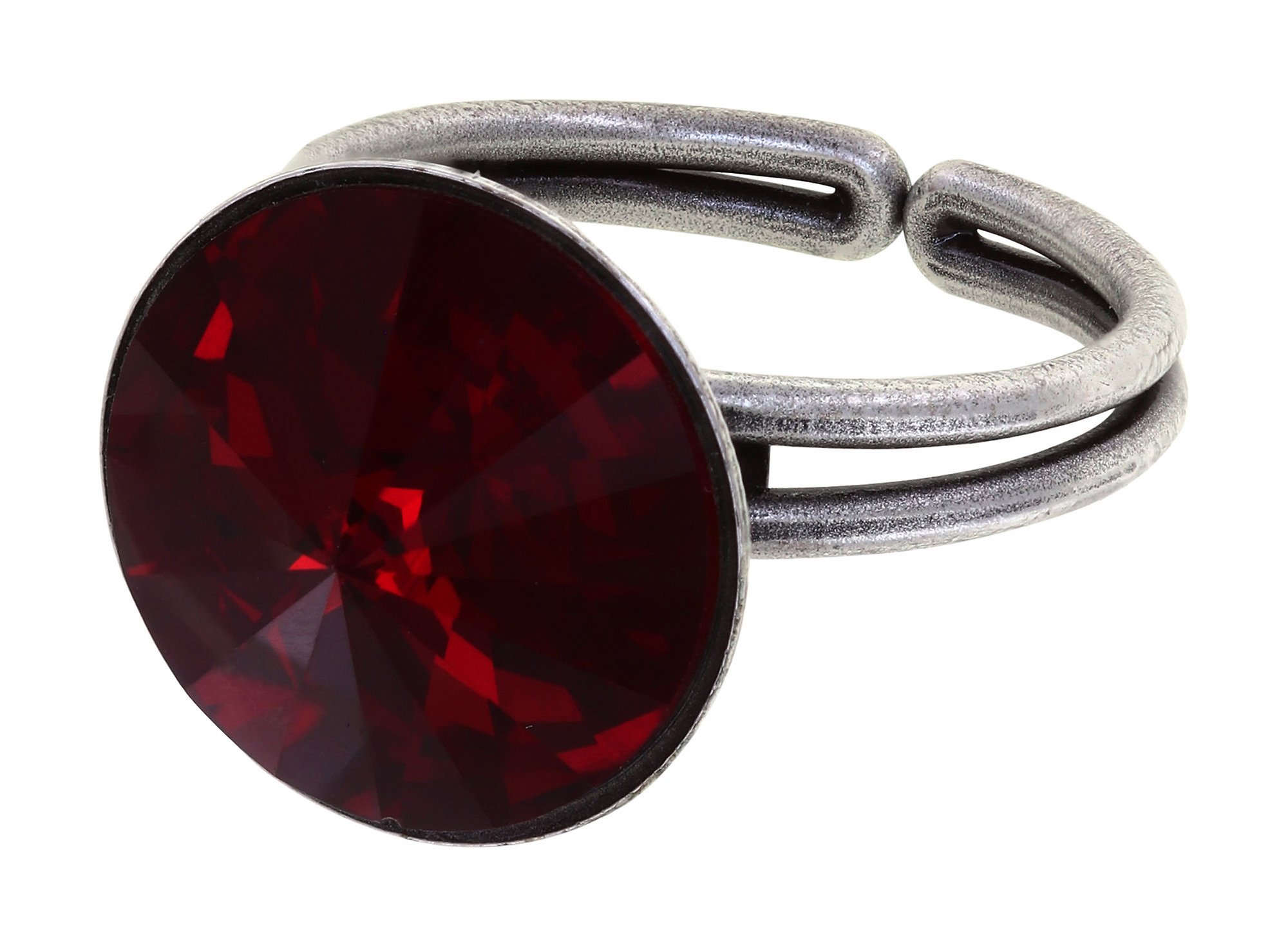 image pour Anneau Rivoli Rouge siam 14mm