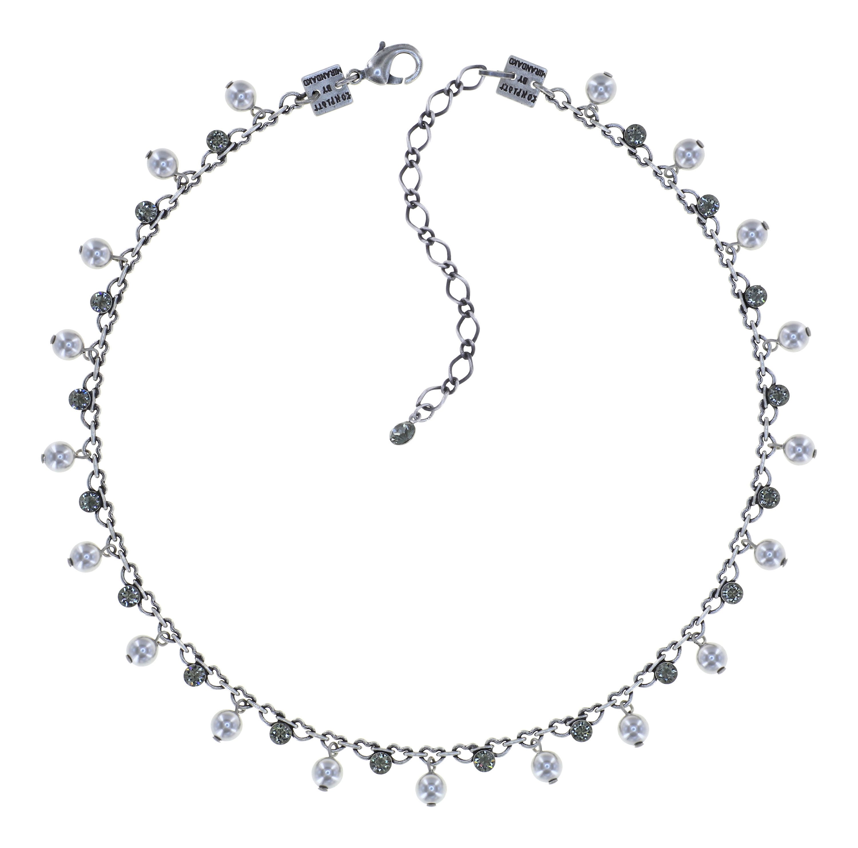 image pour Collier Pearl Shadow Gris black diamond 